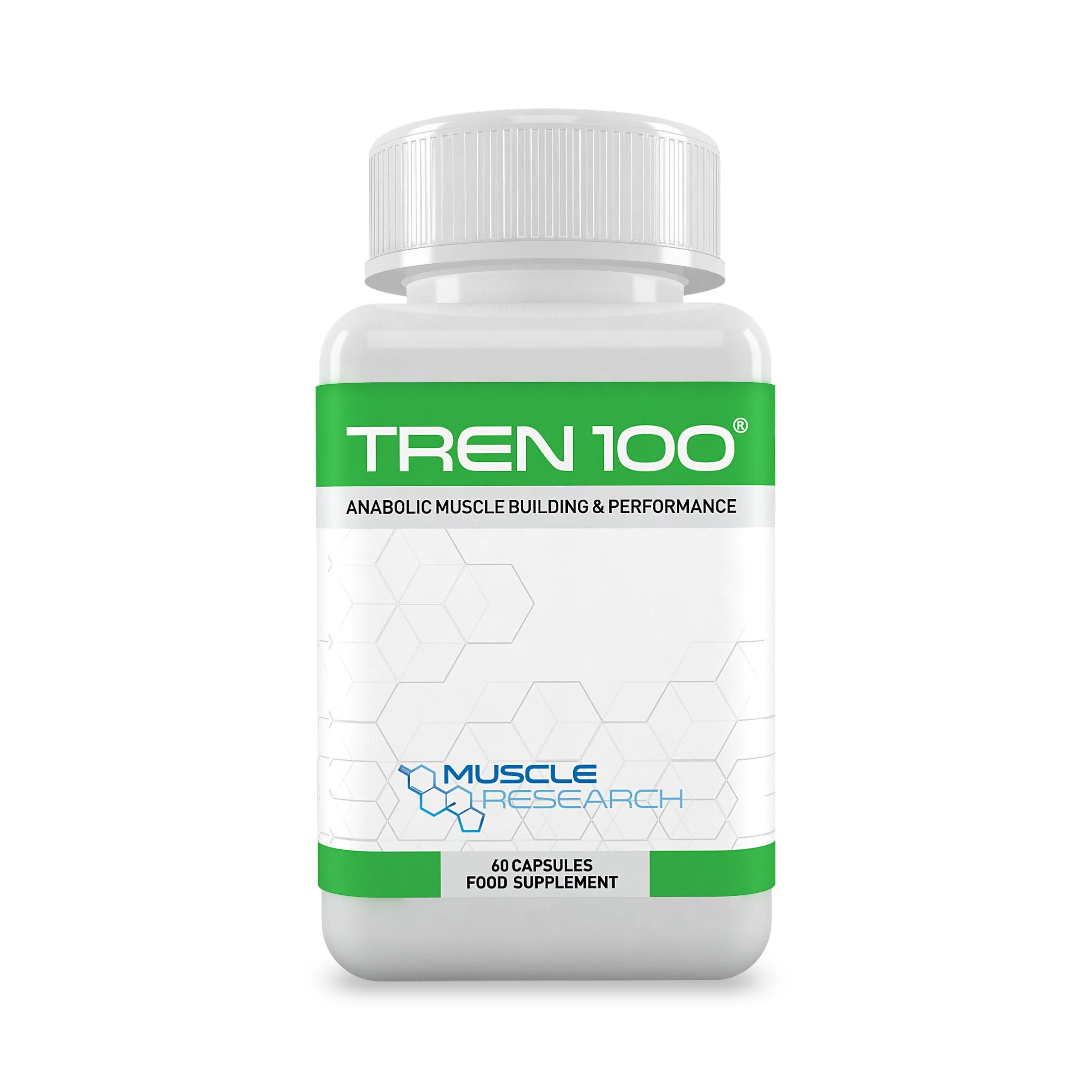 Muscle Research TREN 100 - Advanced Legal Bodybuilding Supplement - 60 Vegetarian Capsules - 30 Days Supply - UK Manufactured - Image 3