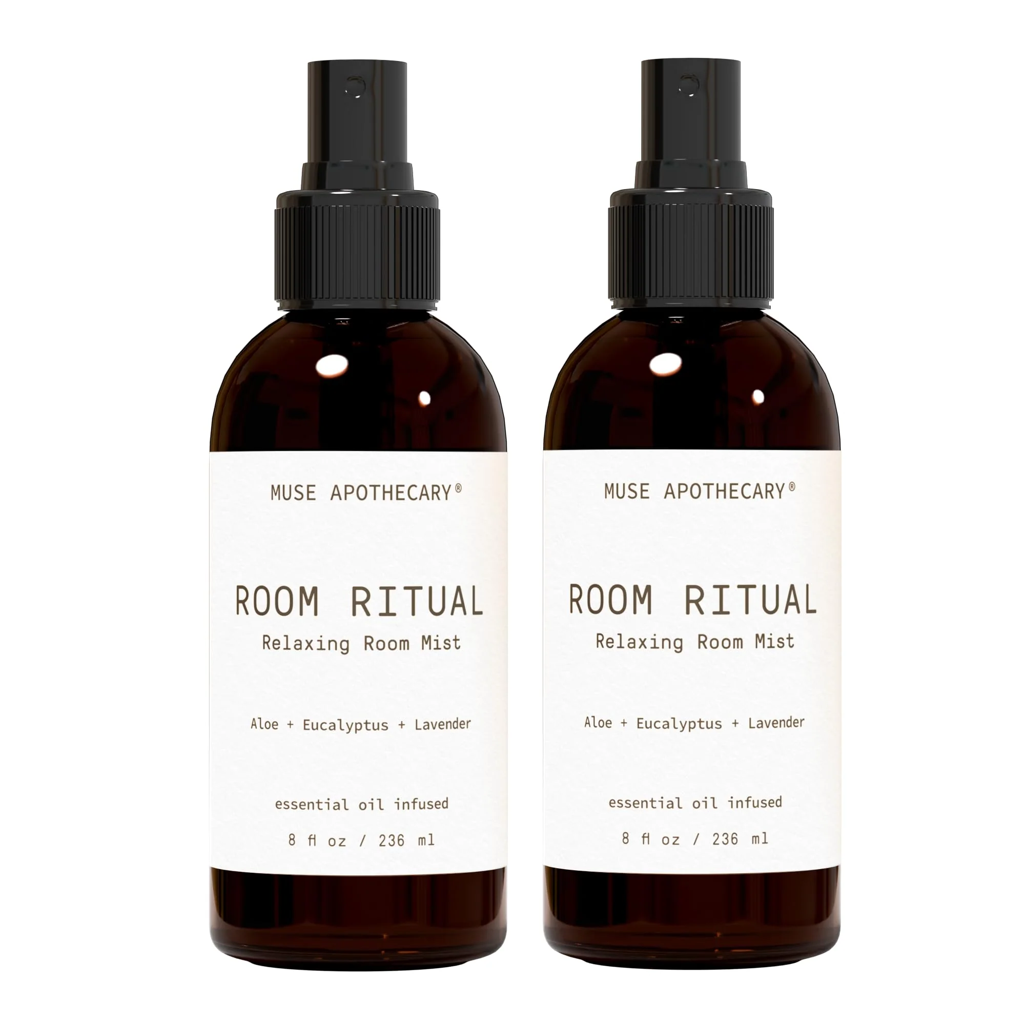 Muse Apothecary Room Ritual - Aromatic and Relaxing Room Mist, 8 oz, Infused with Natural Essential Oils - Aloe + Eucalyptus + Lavender, 2 Pack - Image 2