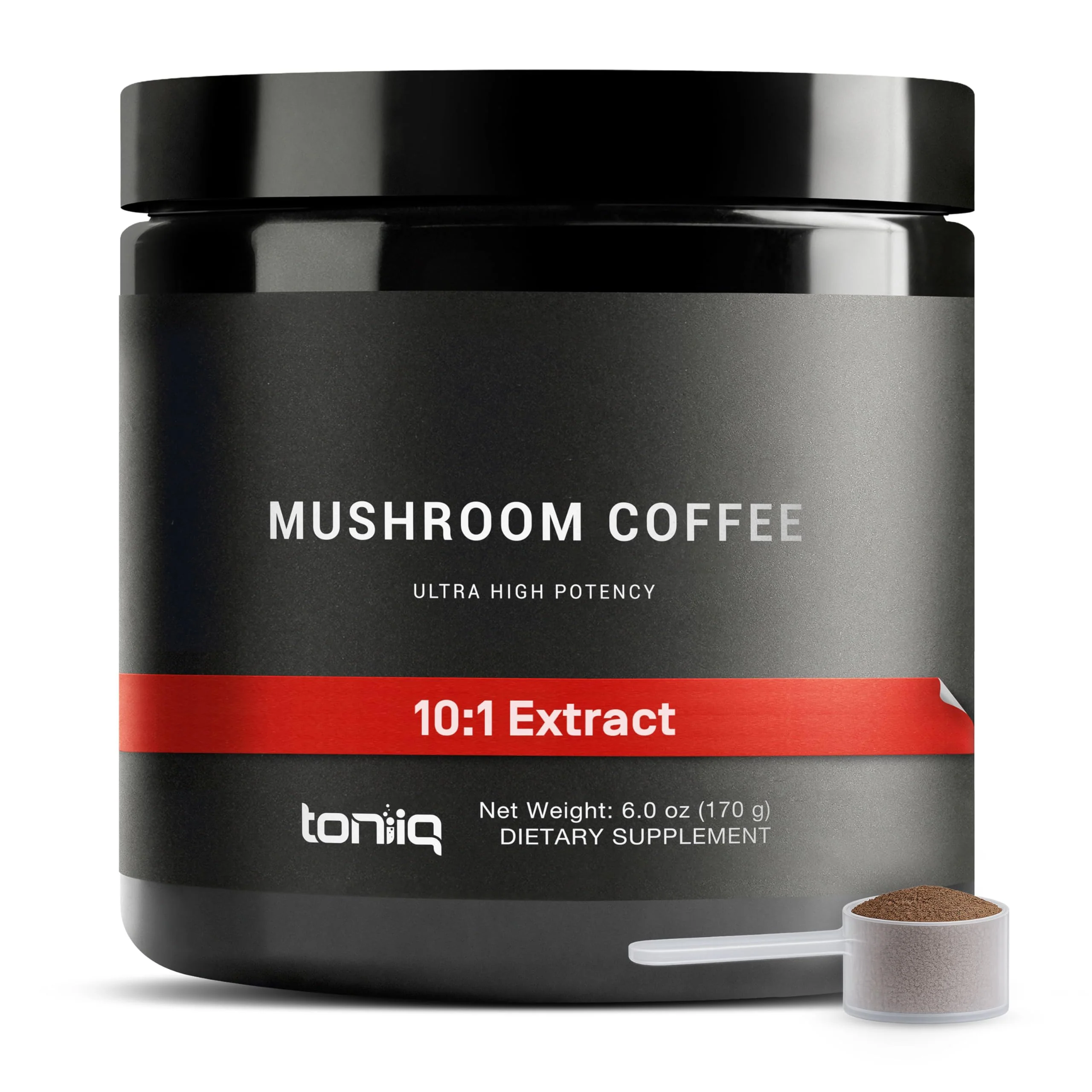 Mushroom Coffee – Functional Coffee with 10-Mushroom Full-Spectrum Blend – Real Arabica Instant Coffee – North American Grown Mushrooms – Third-Party Tested