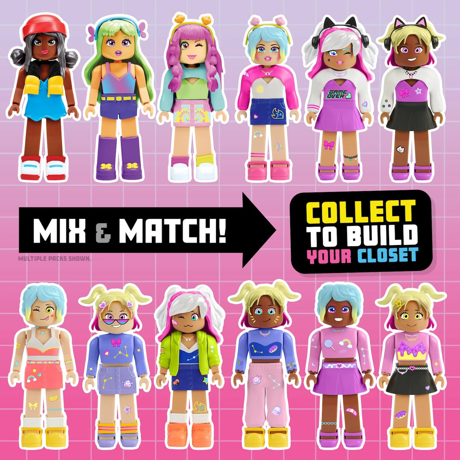 My Avastars Fashion Doll - Pink_Playz with 2 Outfits and 100+ Ways to Customize - Image 2