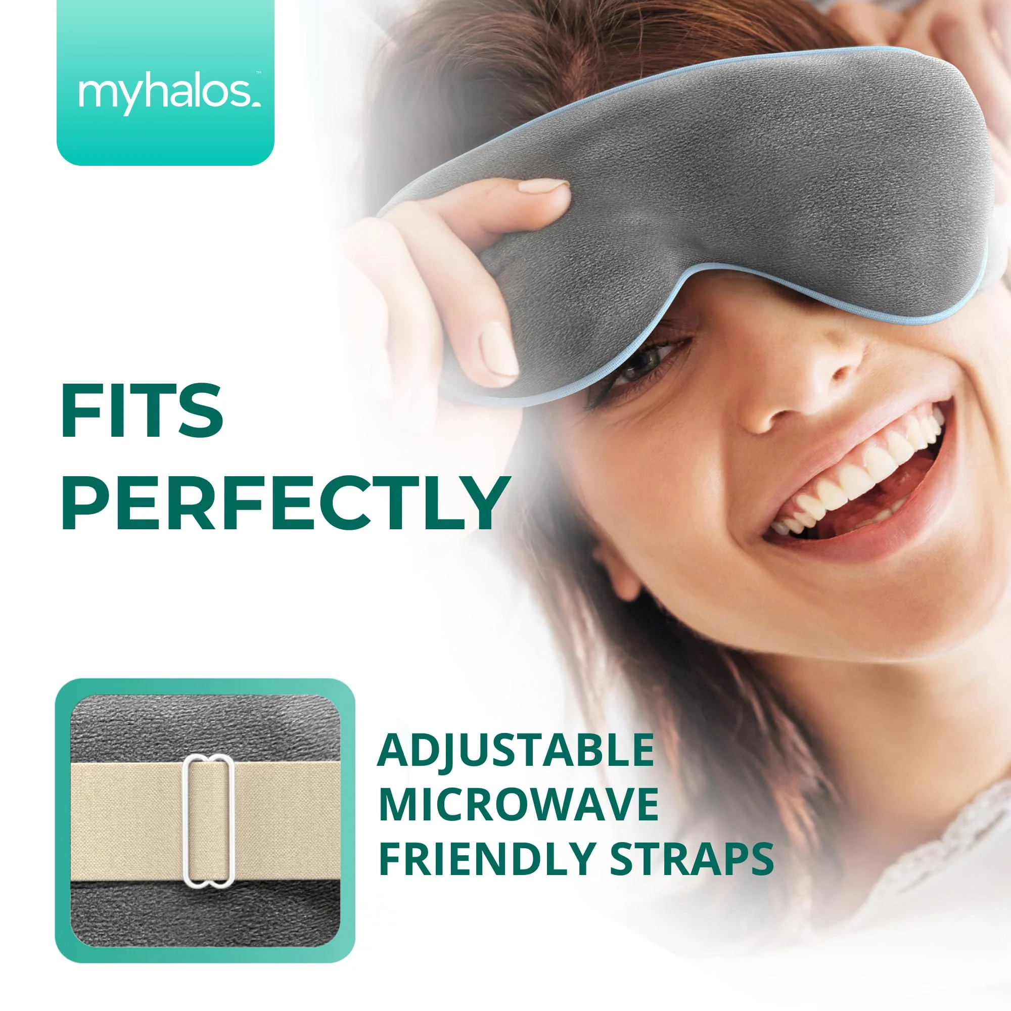 MyHalos® Heated Eye Mask for Dry Eyes - Steam Warm Compress for Eyes - Remove Styes, Chalazion Therapy Warming and Heating Pad Hot Compress - Moist Heat Mask for Blepharitis & MGD - FSA|HSA Eligible - Image 3