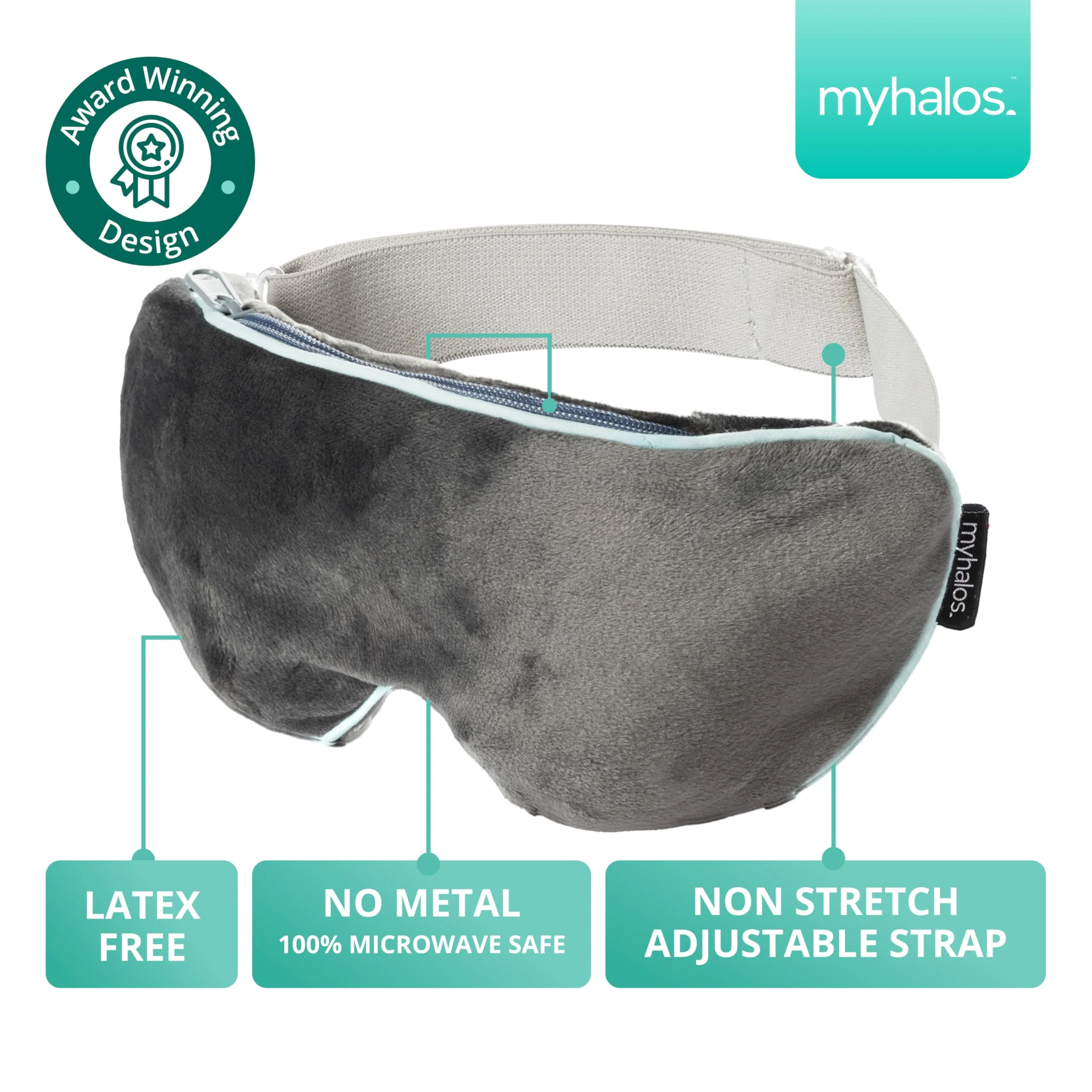 MyHalos® Heated Eye Mask for Dry Eyes - Steam Warm Compress for Eyes - Remove Styes, Chalazion Therapy Warming and Heating Pad Hot Compress - Moist Heat Mask for Blepharitis & MGD - FSA|HSA Eligible - Image 5