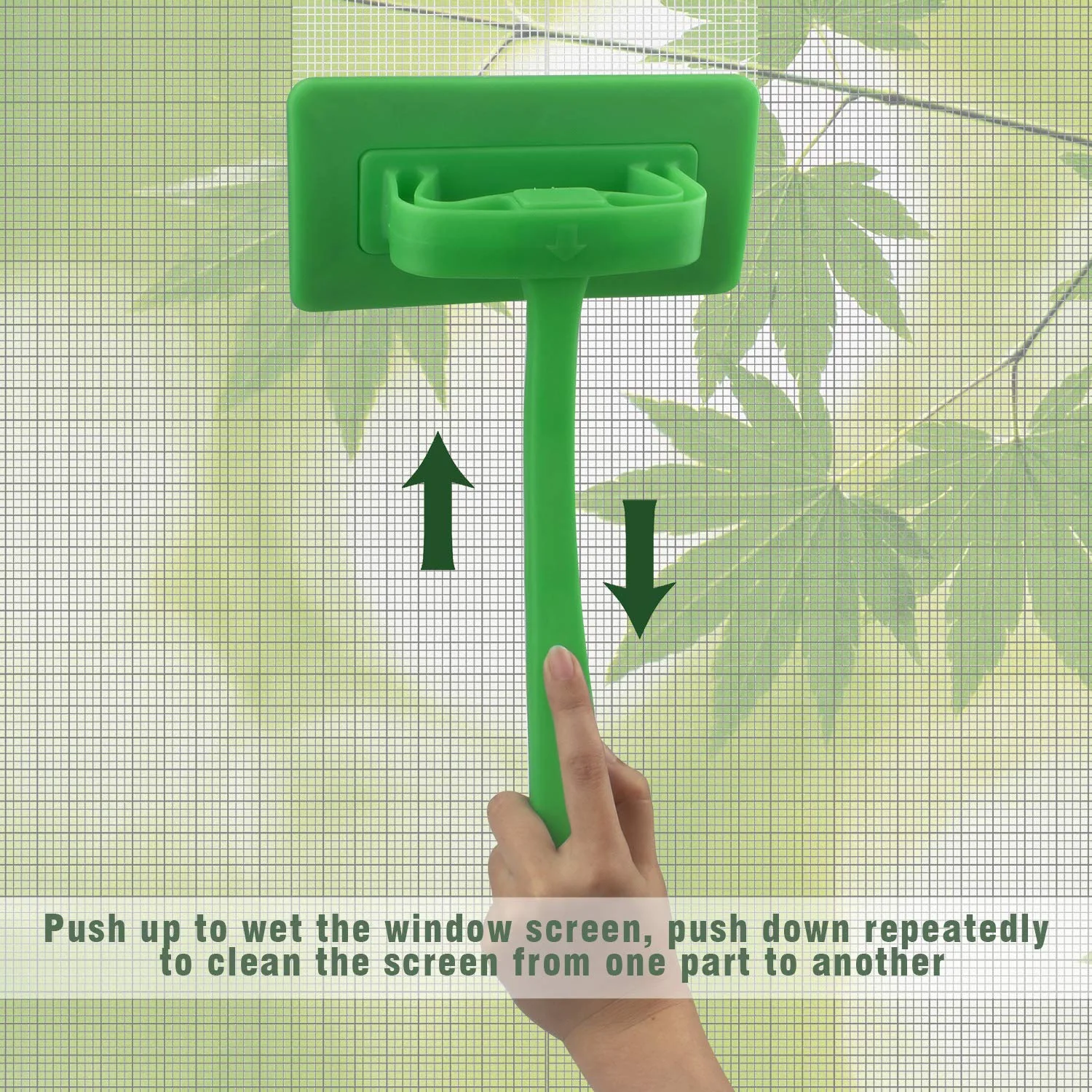 MyLifeUNIT Mesh Screen Cleaner, Detachable Window Screen Cleaning Brush Washing Tool, Windows Screen Cleaner with Wet and Dry Dual-Use - Image 7