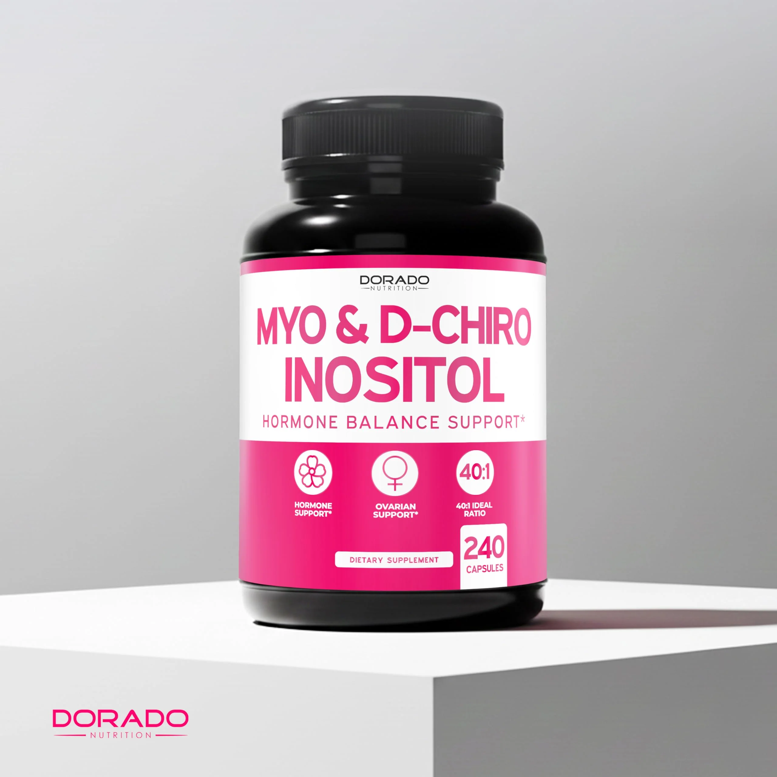 Myo-Inositol & D-Chiro Inositol Supplement For Women (240 Capsules, 2050mg Per Serving Ideal 40:1 Ratio Myo Inositol) Hormone Balance for Women - Third Party Tested, Vegan Safe & USA Made - 240 Count - Image 5
