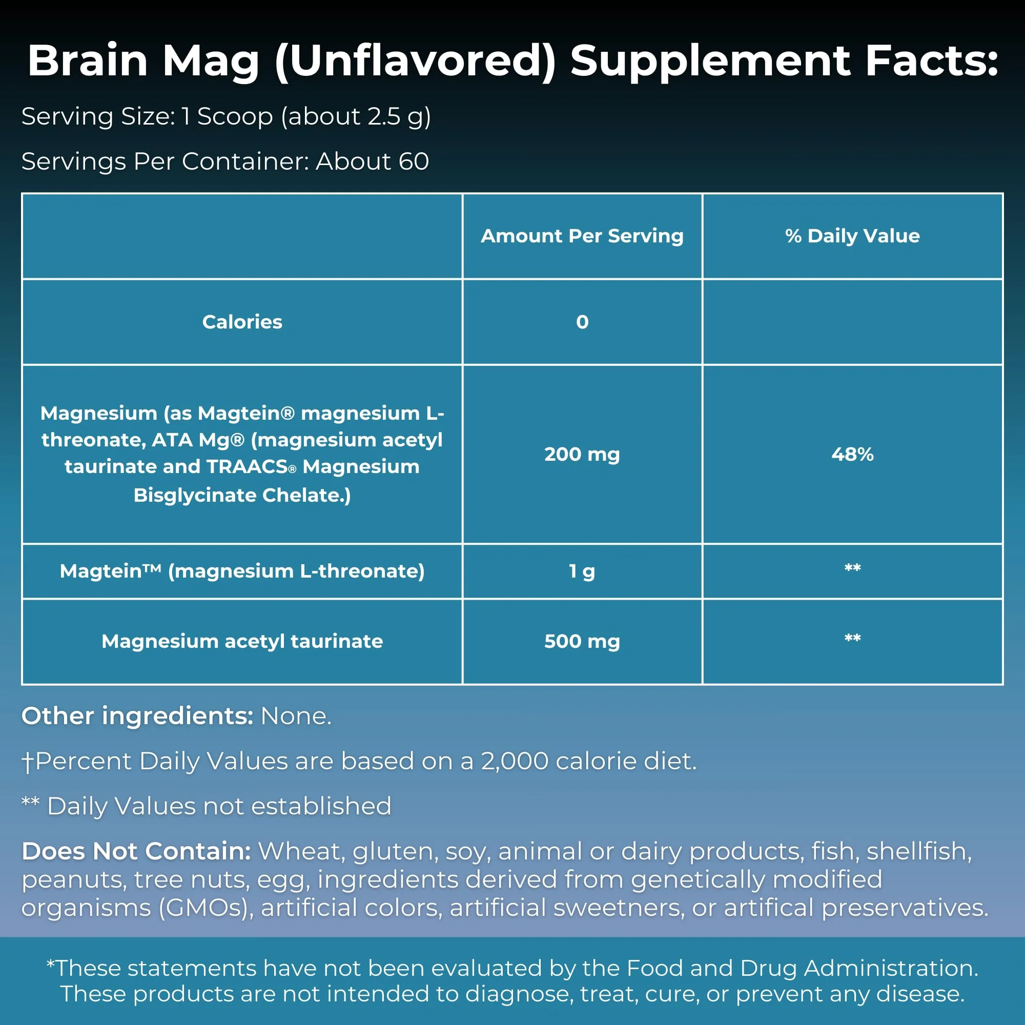MYOXCIENCE Brain Mag | Magnesium L-Threonate Magtein & Magnesium Glycinate Powder (Unflavored) (60 Servings) - Image 9