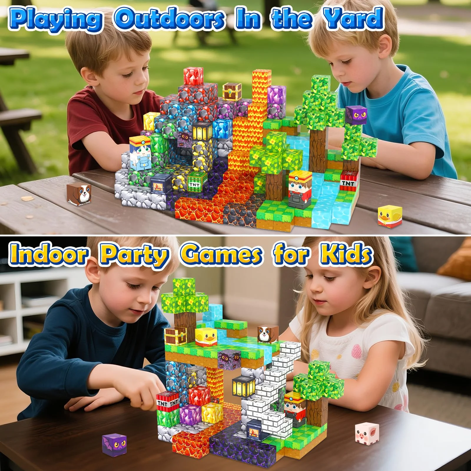 MyWodGame 150PCS Magnetic Blocks Building Toys for 3+ Year Old Boys Girls, Kids Sensory Montessori Construction Toys Christmas Birthday Gifts - Image 3