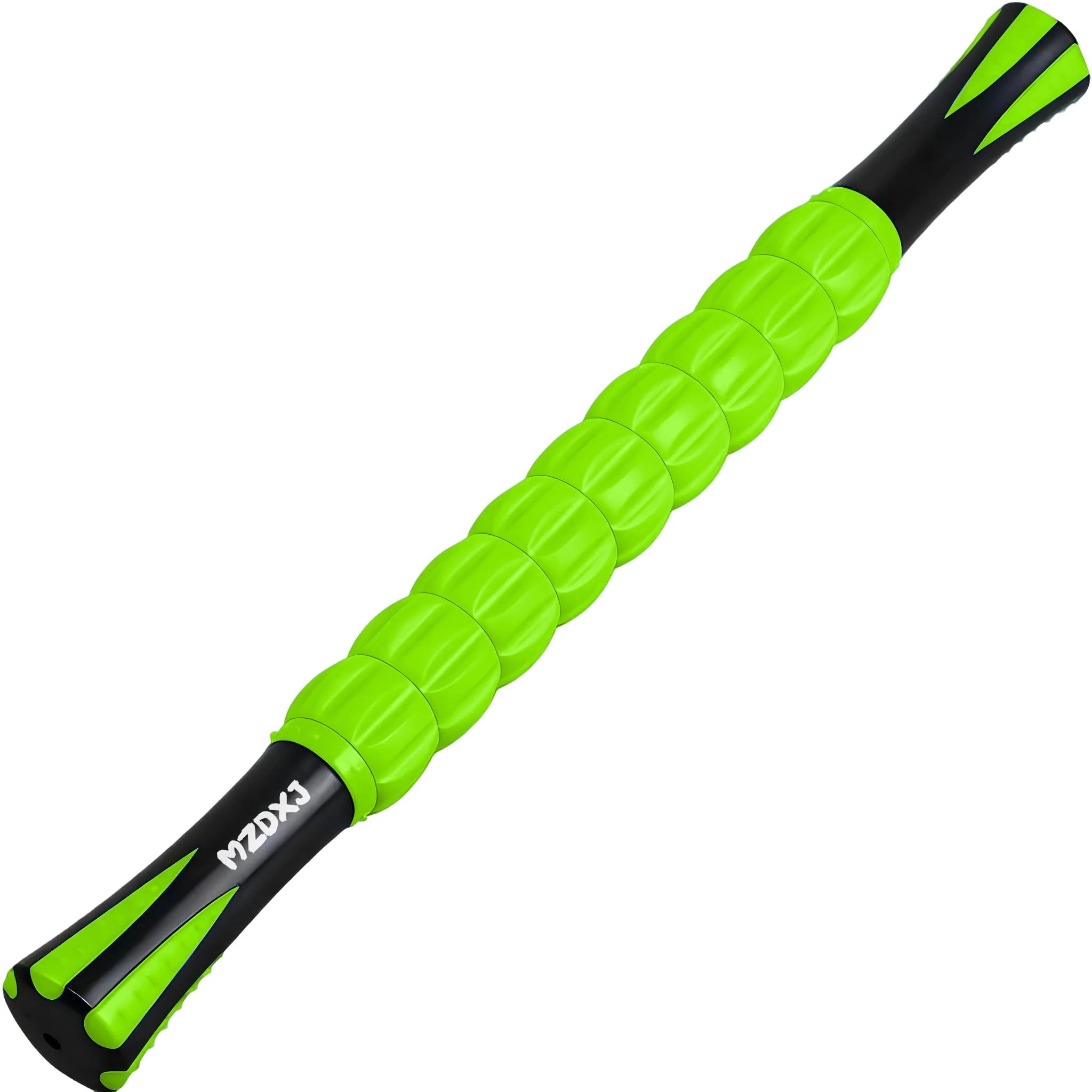 MZDXJ Muscle Roller & Massage Roller Stick for Athletes - Lymphatic Drainage Support, Relieves Muscle Soreness, Cramping & Tightness - Targets Legs, Arms, Back & Calves (Green - 18inch)