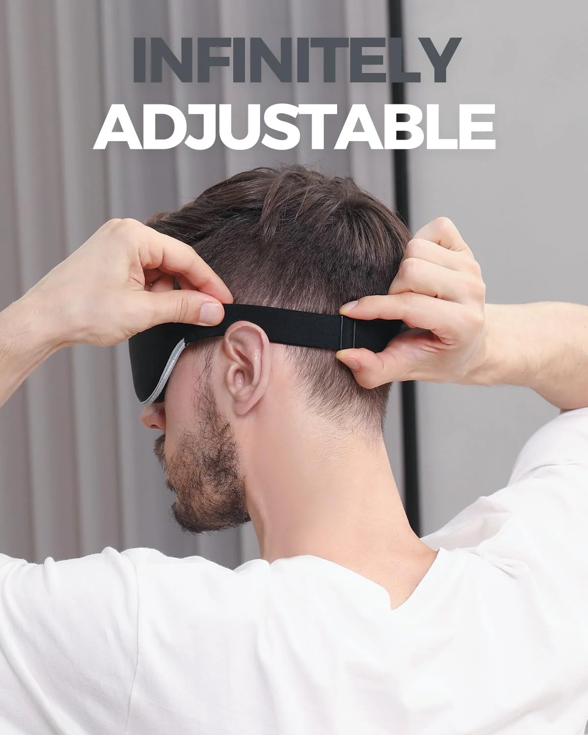 MZOO Luxury Sleep Mask for Back, Side Sleeper, Complete Light Blocking Sleeping Eye Mask Night Blindfold, 3D Zero Pressure & Spacious for Lash Extensions, Breathable Soft Eye Cover Flight Nap Travel - Image 6
