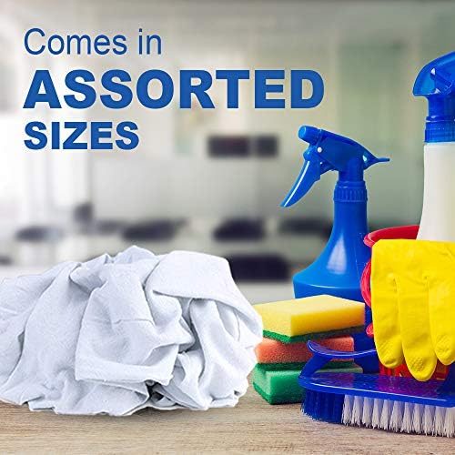 Nabob Wipers New Lint Free Cloth (150 Pack) - 100% Cotton Cleaning Rags Exact Cut - Premium White Rags for Cleaning House - White Rags for Dusting, Staining, Polishing, Painting 18"x18" - Image 4