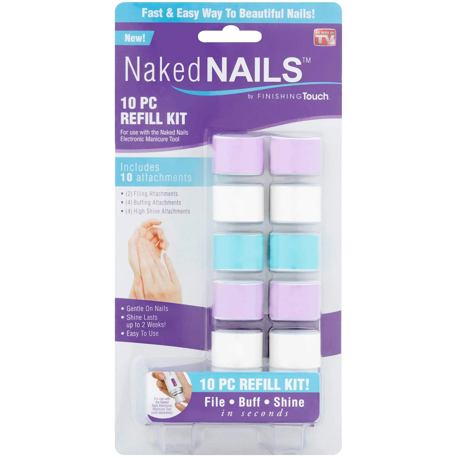 Naked Nails Refills Replacement Parts Buffers, Files & Shines (Pack of 2) - Image 3