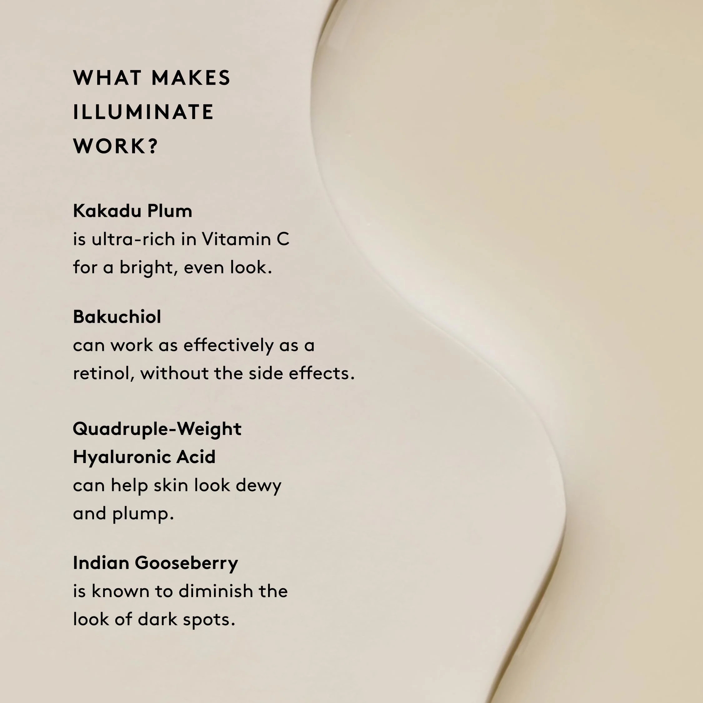 Naked & Thriving Illuminate BC+ Face Serum | Hyaluronic Acid, Vitamin C, Bakuchiol | Organic, Vegan, & Naturally-Derived Skin Care | For Mature Skin, Visible Spots and Wrinkles (1.0 fl oz/30 mL) - Image 4