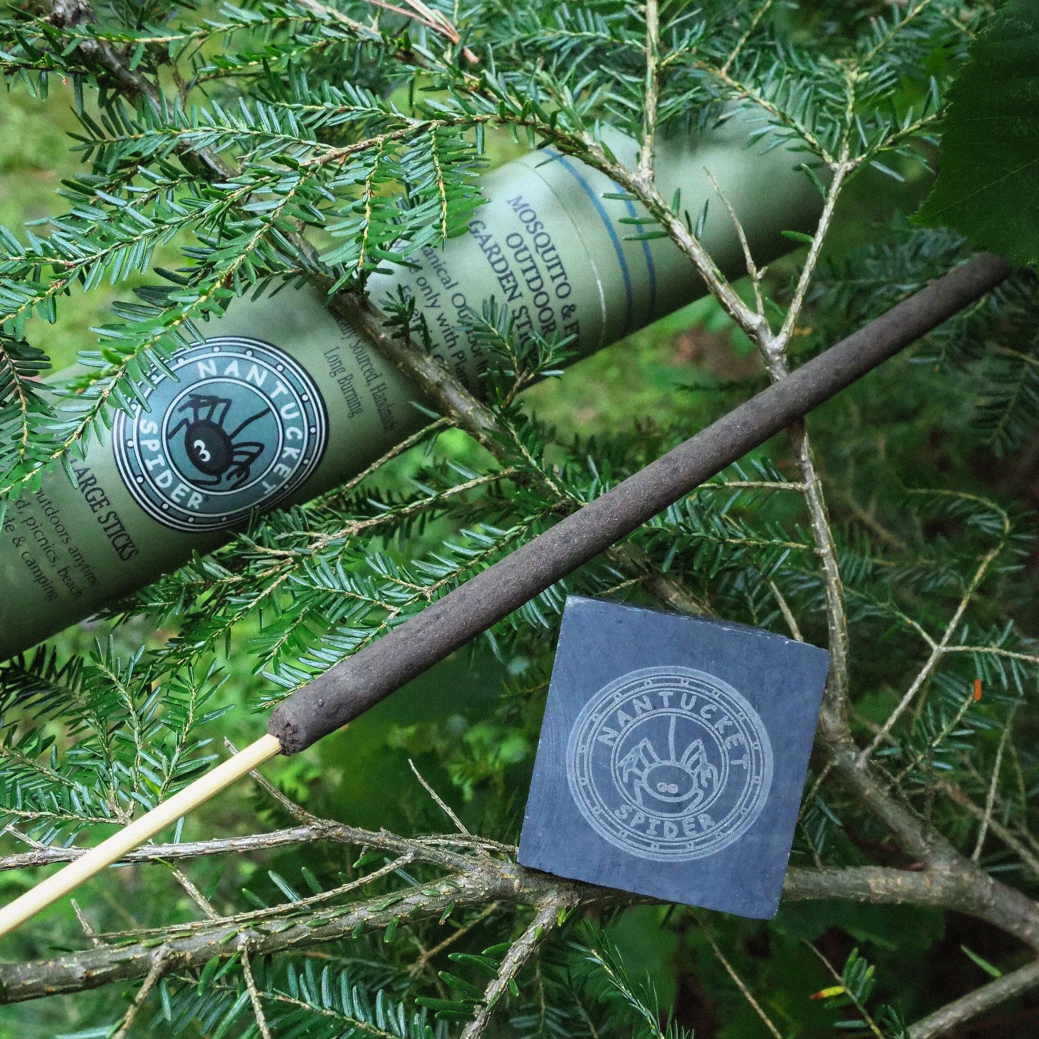 Nantucket Spider Mosquito Repellent Incense Sticks with Stone Holder, Woodland Scent, Outdoor Use Only, 90+ Minute Burn Time, Essential Oil Blend - Image 3