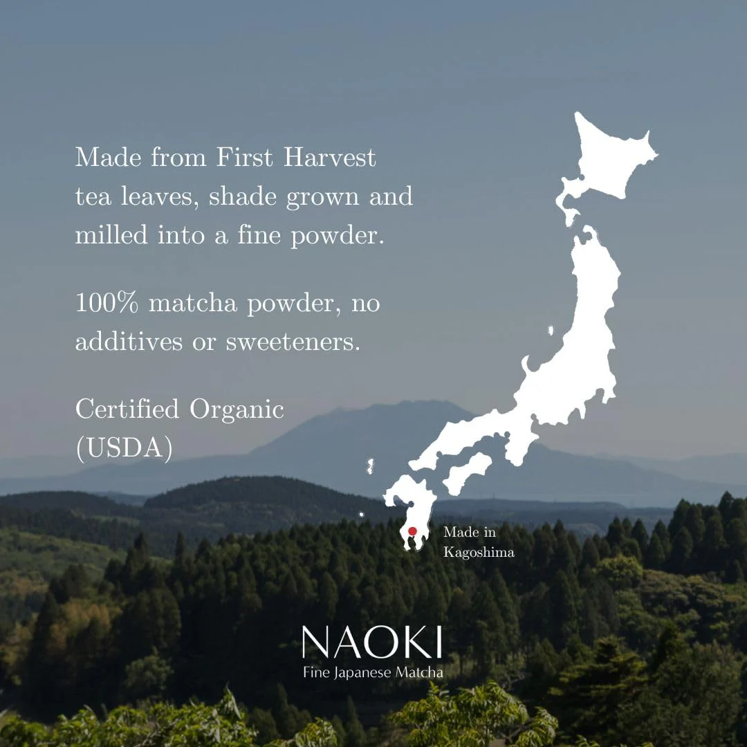 Naoki Matcha Organic Ceremonial First Spring Blend – Authentic Japanese First Harvest Ceremonial Grade Matcha Green Tea Powder from Kagoshima, Japan (40g / 1.4oz) - Image 3