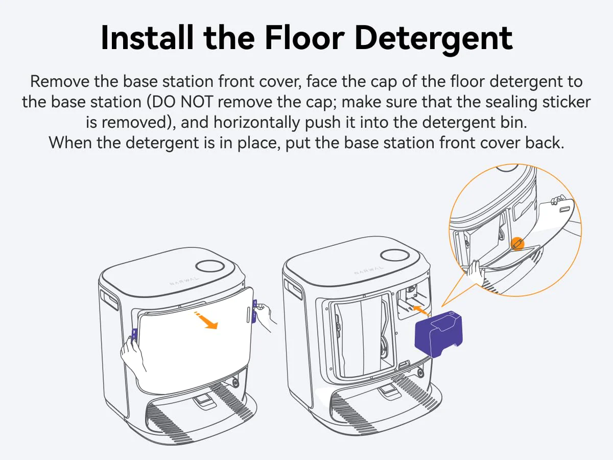 NARWAL Robot Vacuum and Mop Floor Detergent (Model: Freo Z Ultra | Freo Z10 | Freo Z10 Ultra) - Image 4