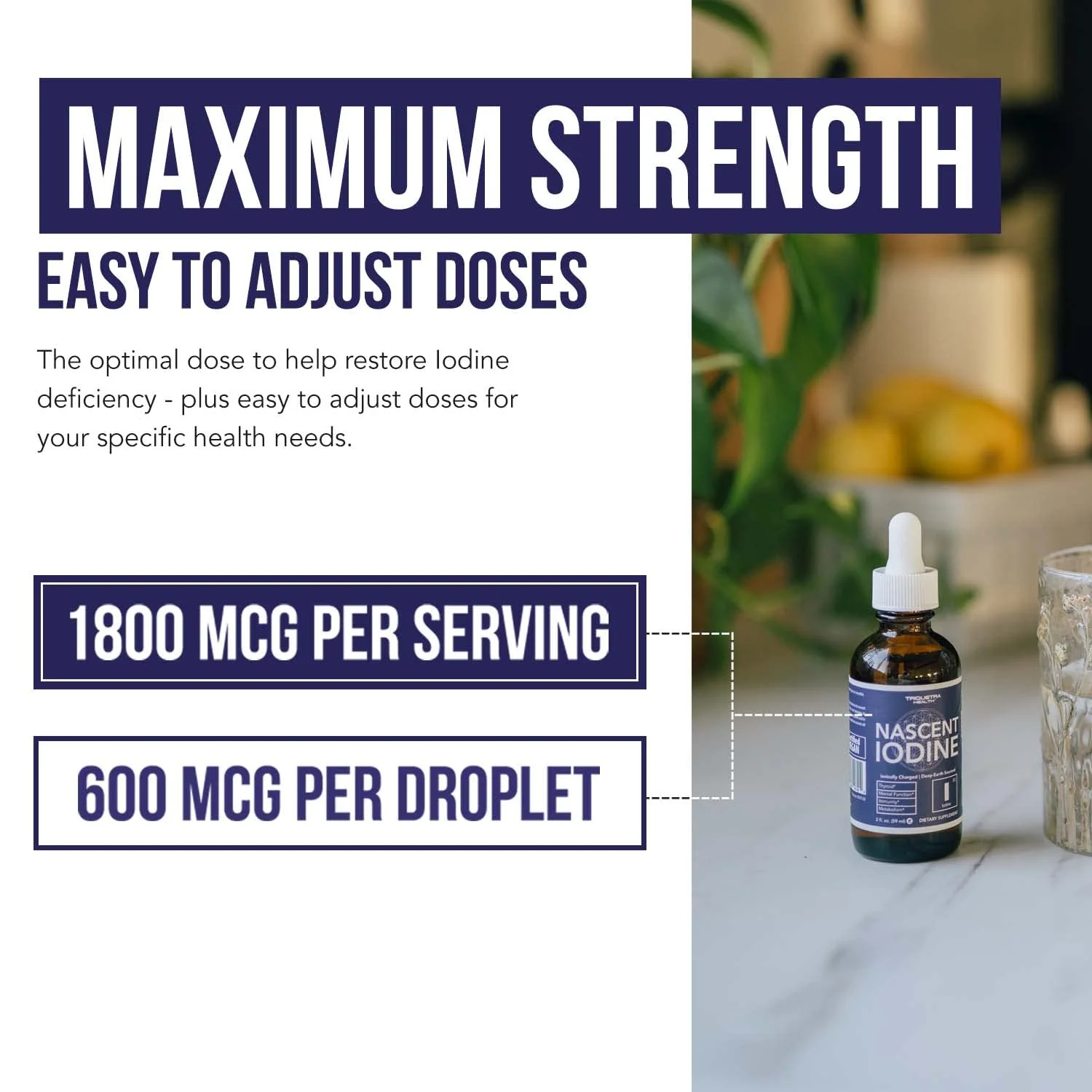 Nascent Iodine Supplement 400 Servings, Glass Bottle, Vegan, 1800 mcg - 600 mcg per Drop - Pure, Clear Color - Supports Thyroid Health, Energy, Immunity & Metabolism (2 oz.) - Image 6