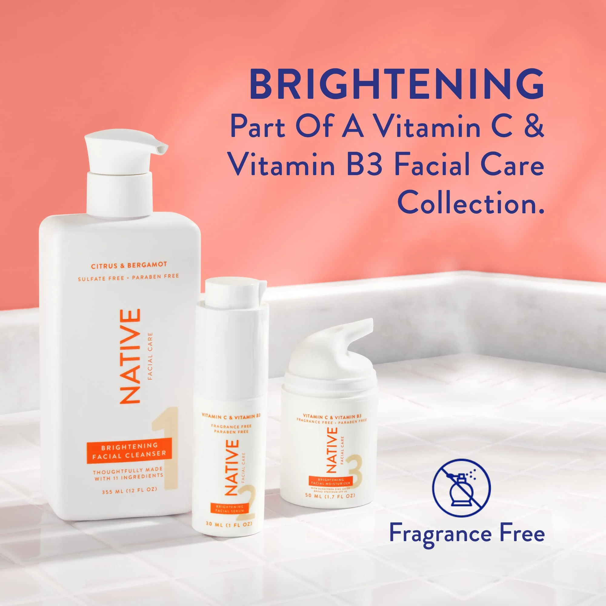 Native Moisturizing Facial Serum Contains Naturally Derived Ingredients | Hydrating Serum with Coconut and Vitamin B3, Revitalize and Repair Your Skin, Fragrance-Free, 30ml, 1 fl oz - Image 5