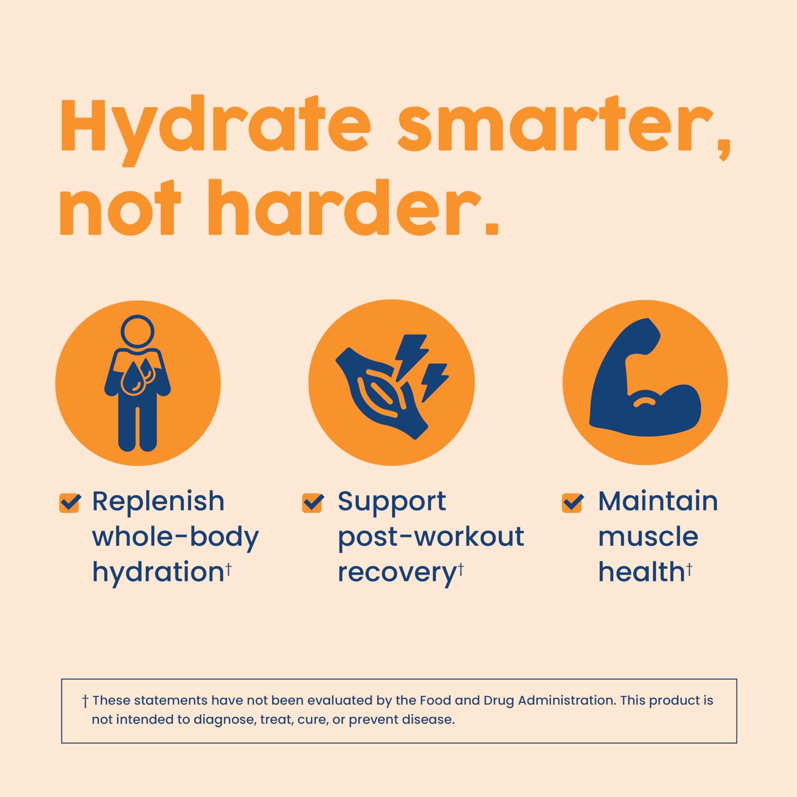 NativePath Native Hydrate, Zero Sugar, Electrolytes Powder with BCAAs, Tangerine Hydration, Keto & Paleo Friendly, 30 Servings - Image 4