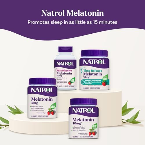 Natrol Melatonin 10mg Sleep Aid Supplement, 80 Count MelatoninMax Gummies, Blueberry Flavor, 10 mg Melatonin Gummies for Occasional Sleeplessness, 80 Day Supply - Image 2