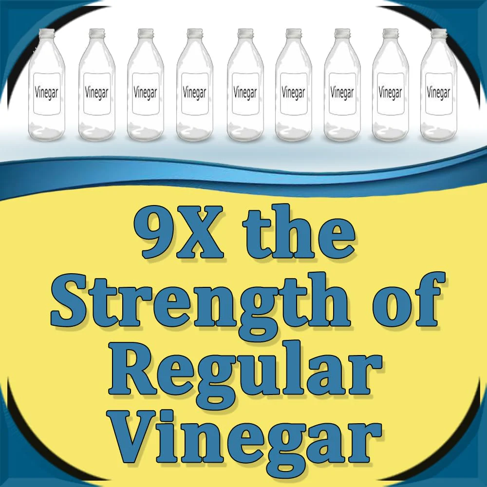 Natural Armor 45% Vinegar Industrial Strength Concentrate - Extra Strength - 9X Stronger Than Regular Vinegar (Case of 2-320 Oz Gallon Refills) - Image 4