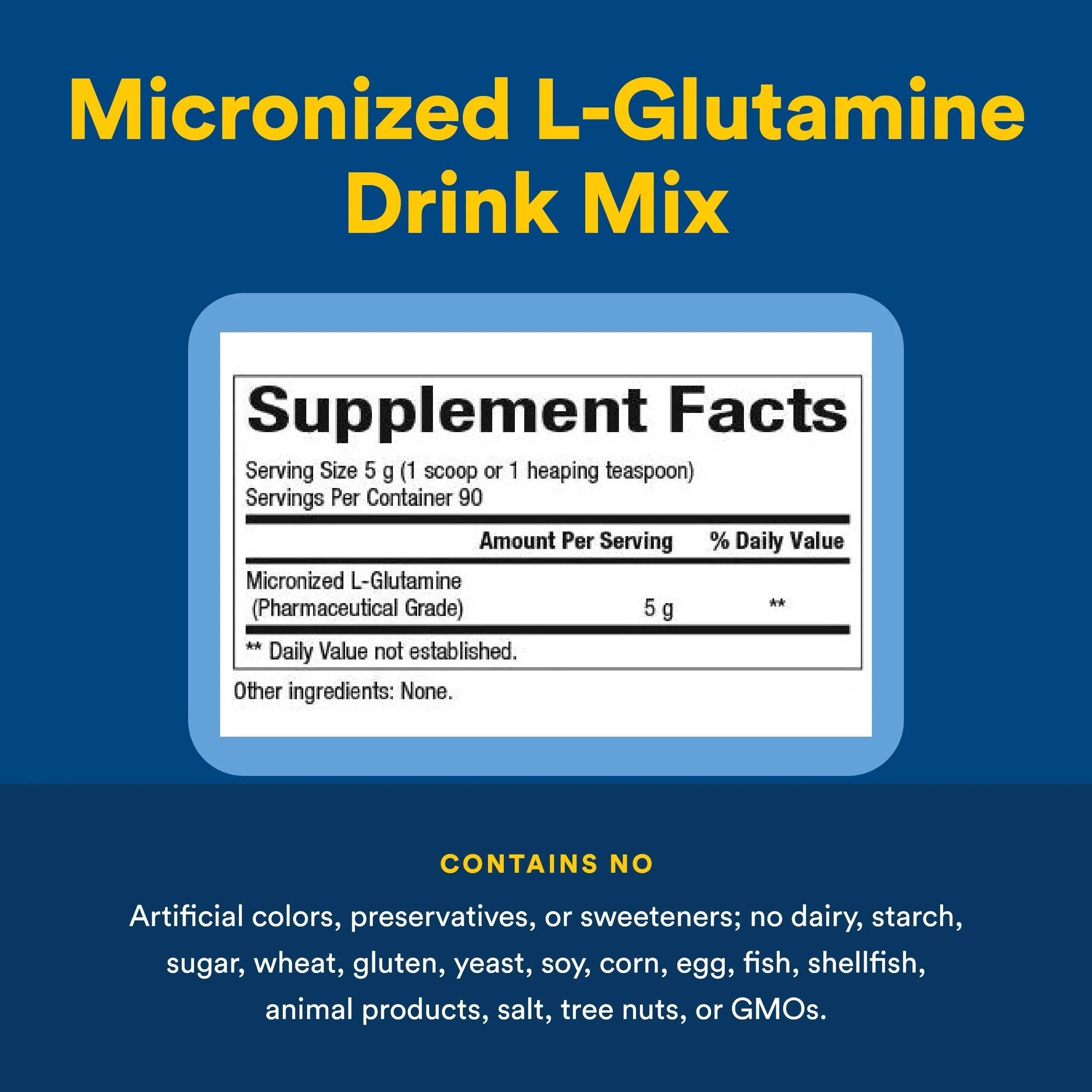 Natural Factors Micronized L-Glutamine 5,000 mg Powder - Easy Absorption Gut Health Support Supplement - Powder Amino Acid Supplement Supports Muscle Recovery - 16 oz (90 Servings) - Image 5