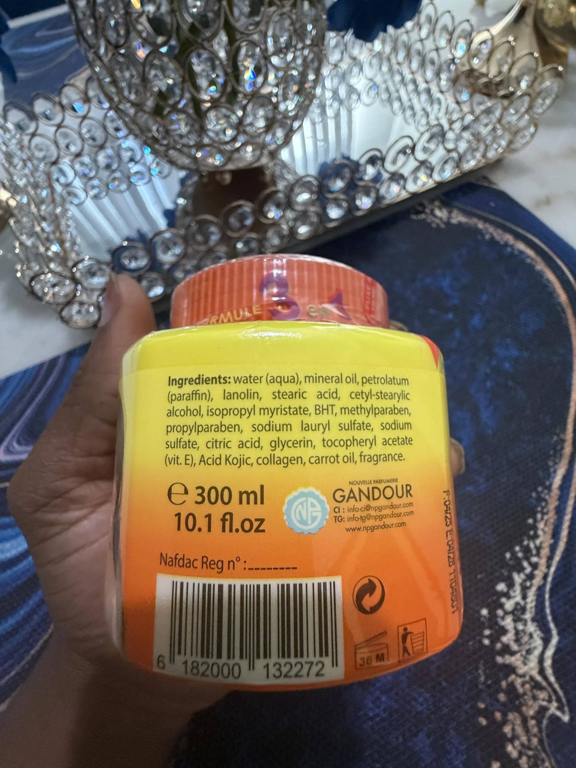 Natural Glow Carrot Cream 300ml /10.1oz Daily Hydration with oil Carrot Extract – Face and Body Care Moisturizer - Image 2