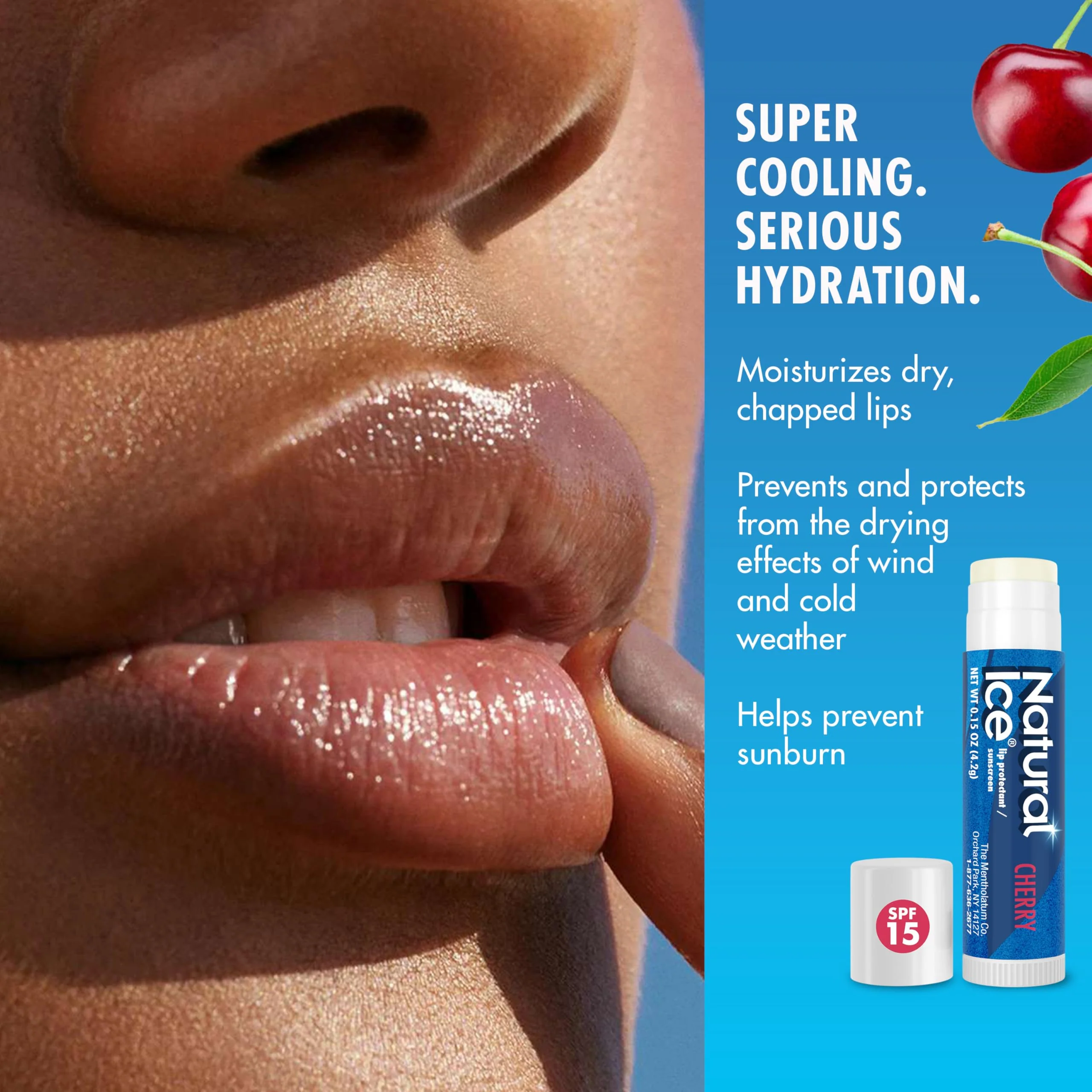 Natural Ice Cherry - SPF 15 lip balm, Cherry Flavor, 0.15 Ounce (Pack of 12) - Image 7