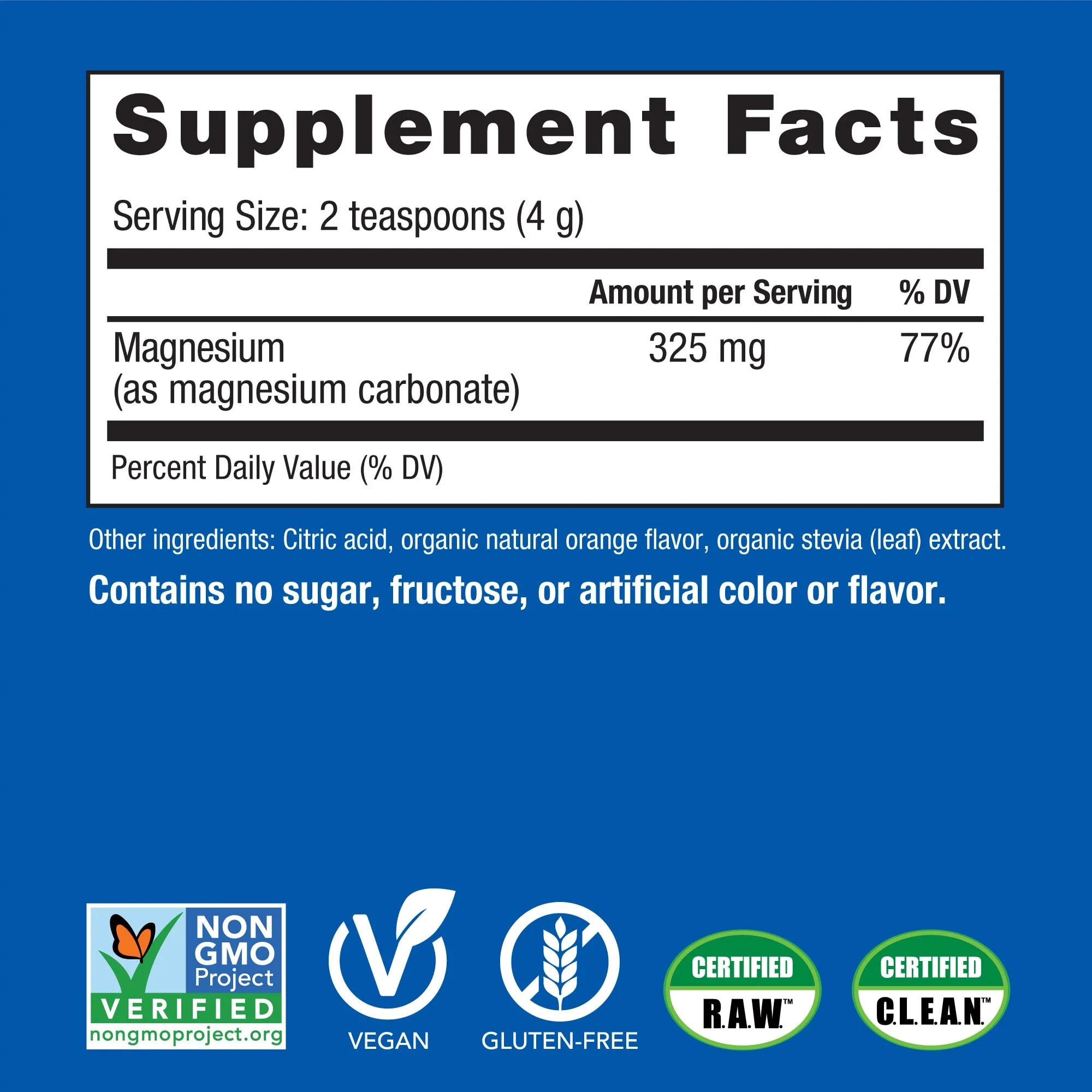 Natural Vitality Calm Magnesium Supplement, Anti-Stress Drink Mix Powder, Gluten Free, Vegan, & Non-GMO, Orange, 8 oz - Image 13