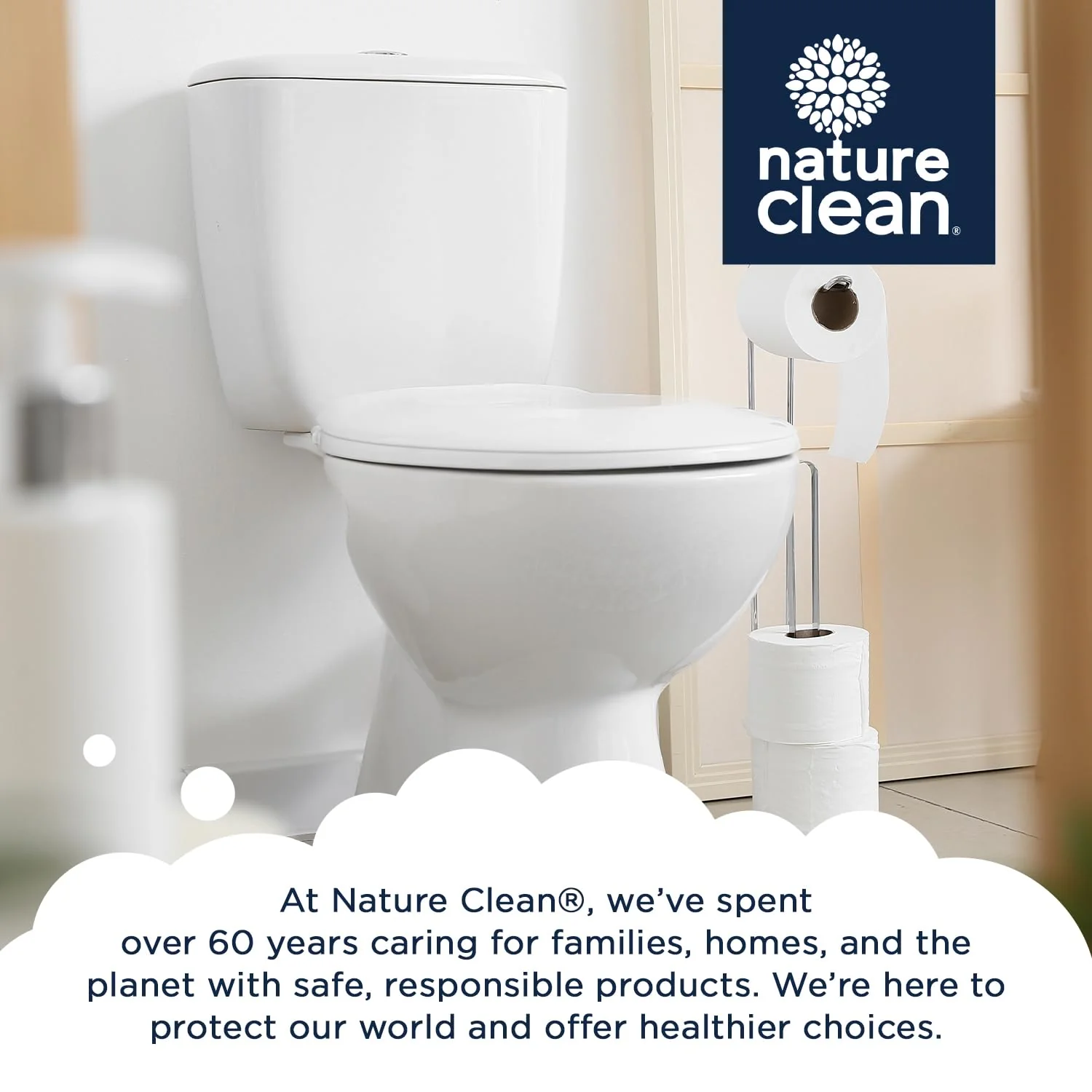 Nature Clean Natural Toilet Bowl Cleaners Strips 6 x 45 count, Plastic-Free Packaging, Refresh Toilets & Bathroom. No Splash - Image 2