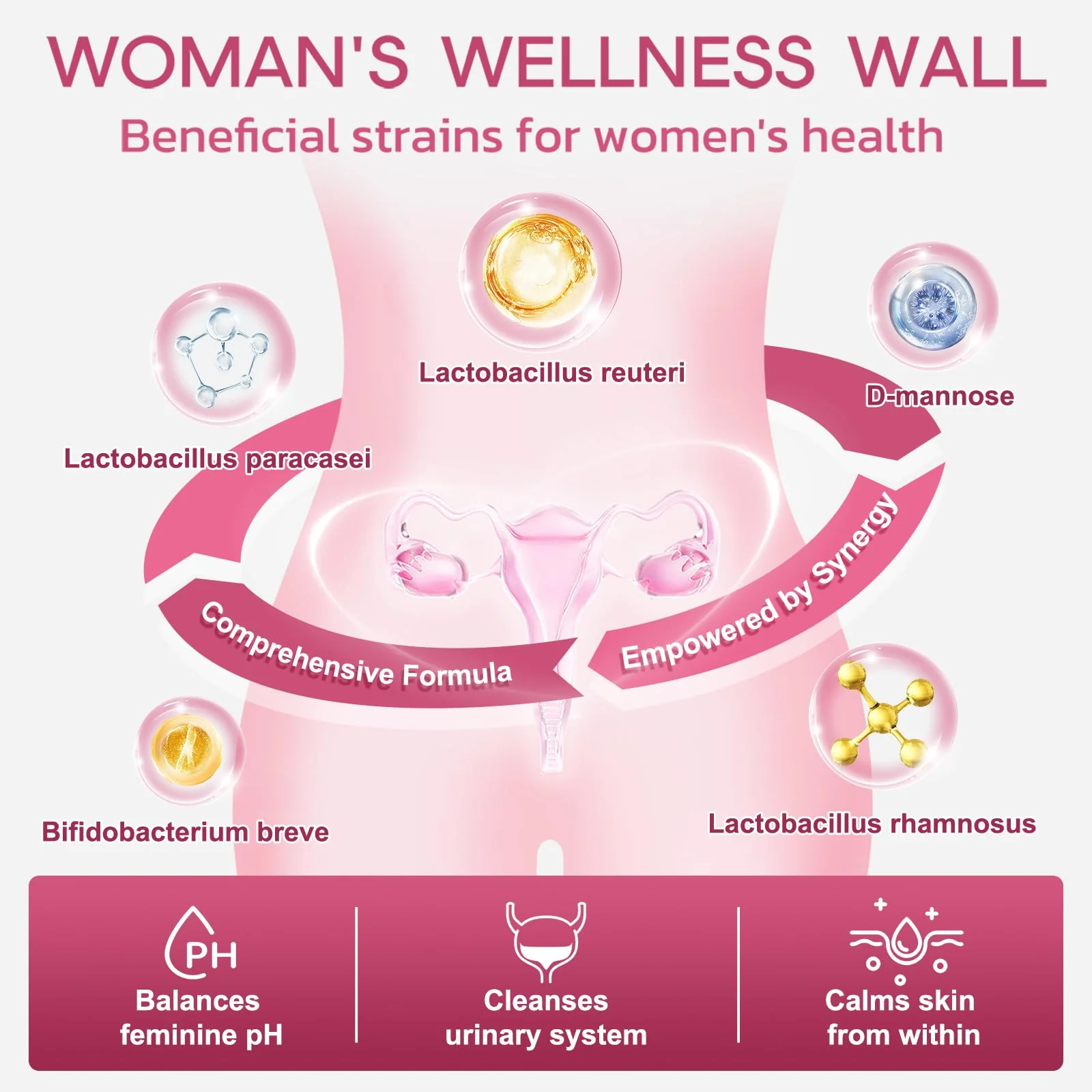 NATURE TARGET Probiotics for Women Probiotic Powder - 50 Billion CFUs, 13 Strains Supports for Digestive Vaginal Health, Bloating Relief, 30 Stick Packs - Image 8