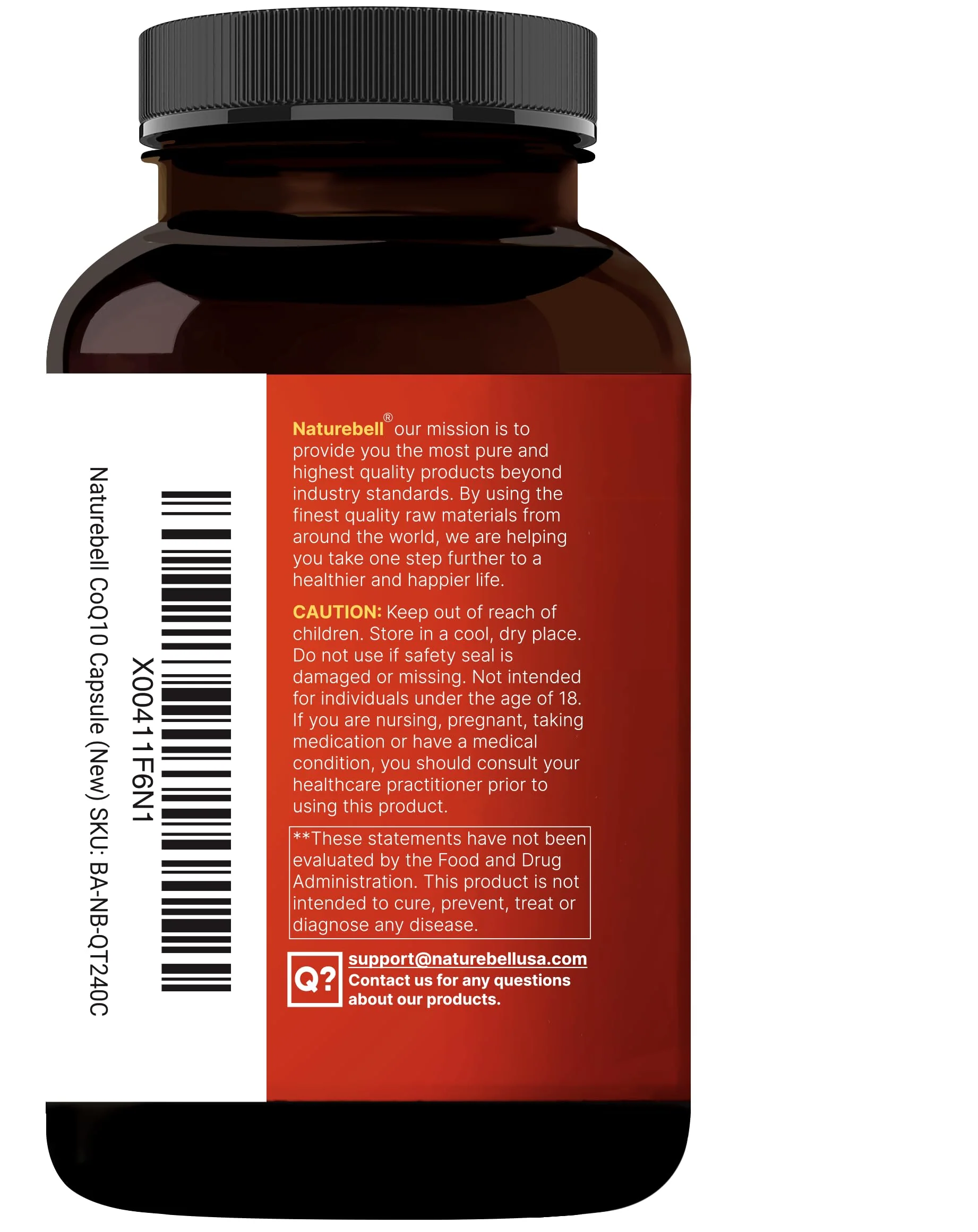 NatureBell CoQ10 300mg - 240 Capsules - High-Potency Support for Healthy Heart - Daily Energy & Vitality Aid with Antioxidant Support - Easily Absorbed Ubiquinone & Omega-3* - Image 2