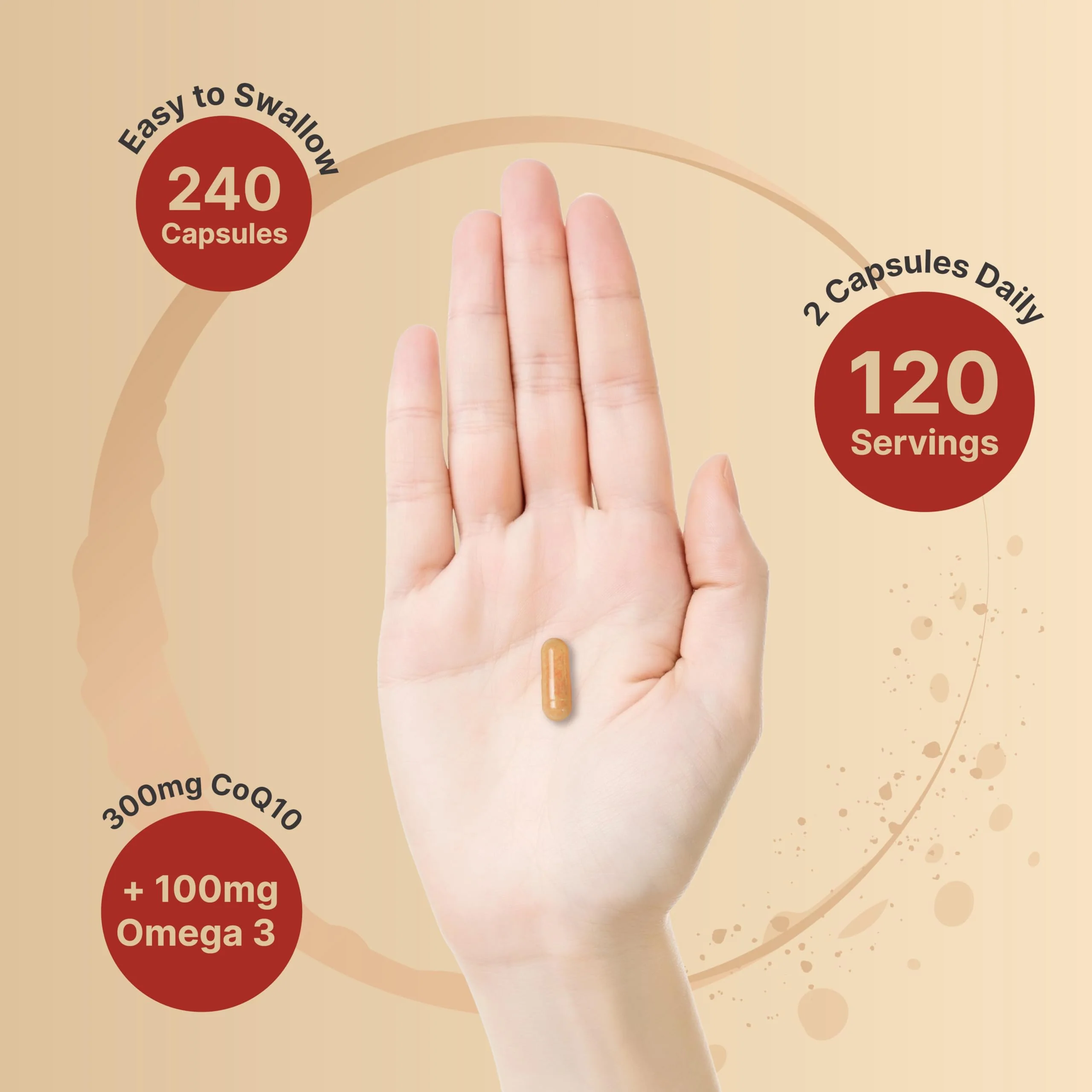 NatureBell CoQ10 300mg - 240 Capsules - High-Potency Support for Healthy Heart - Daily Energy & Vitality Aid with Antioxidant Support - Easily Absorbed Ubiquinone & Omega-3* - Image 6