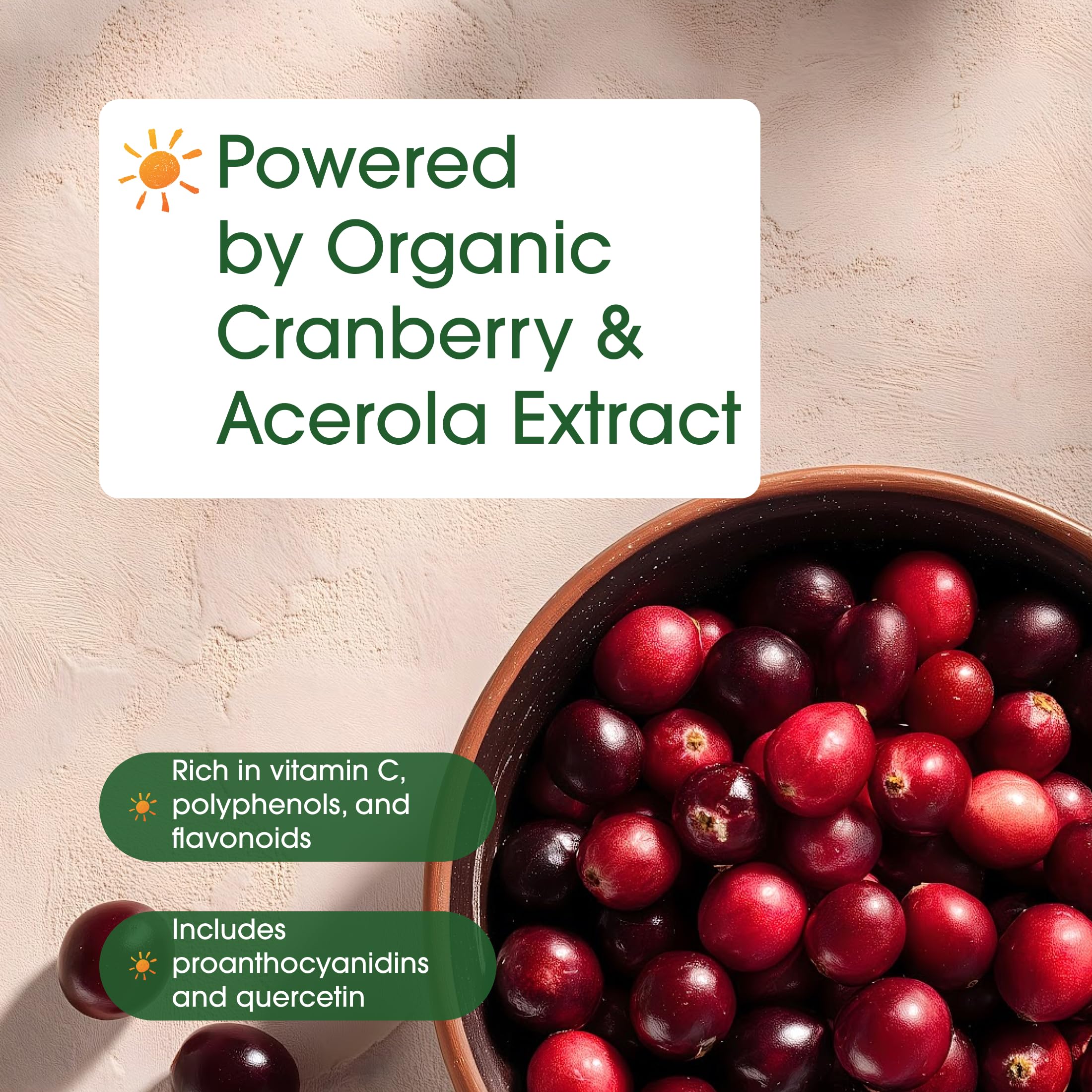 NatureBell Cranberry Concentrate - 240 Capsules - Organic Cranberry Concentrate with Acerola Cherry - Urinary Tract & Prostate Support* - Vegetarian - Image 4