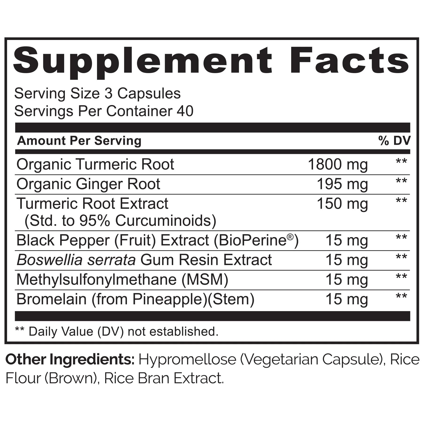 NATURELO Turmeric Curcumin - BioPerine for Better Absorption - Black Pepper, Ginger Root, Curcuminoids - Plant-Based Joint Discomfort Support - 120 Vegan Capsules (Pack of 2) - Image 7