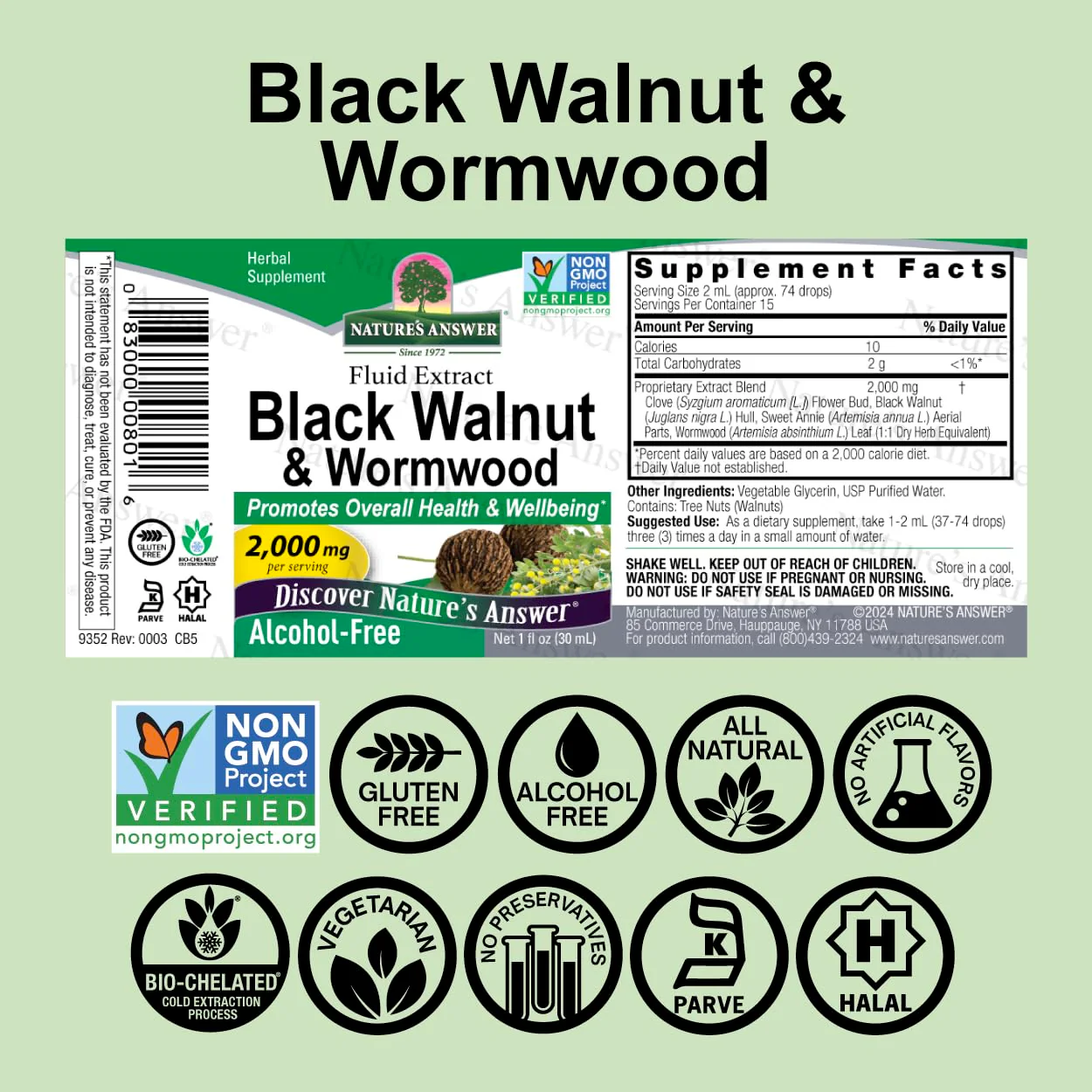 Nature's Answer Black Walnut and Wormwood (Value Pack of 3) - Image 7