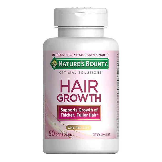 Nature's Bounty Hair Growth Supplement, 1 Per Day, Clinically Shown to Support Thicker, Fuller Hair, with Biotin, Silicon & Arginine, 90 Capsules - Image 3
