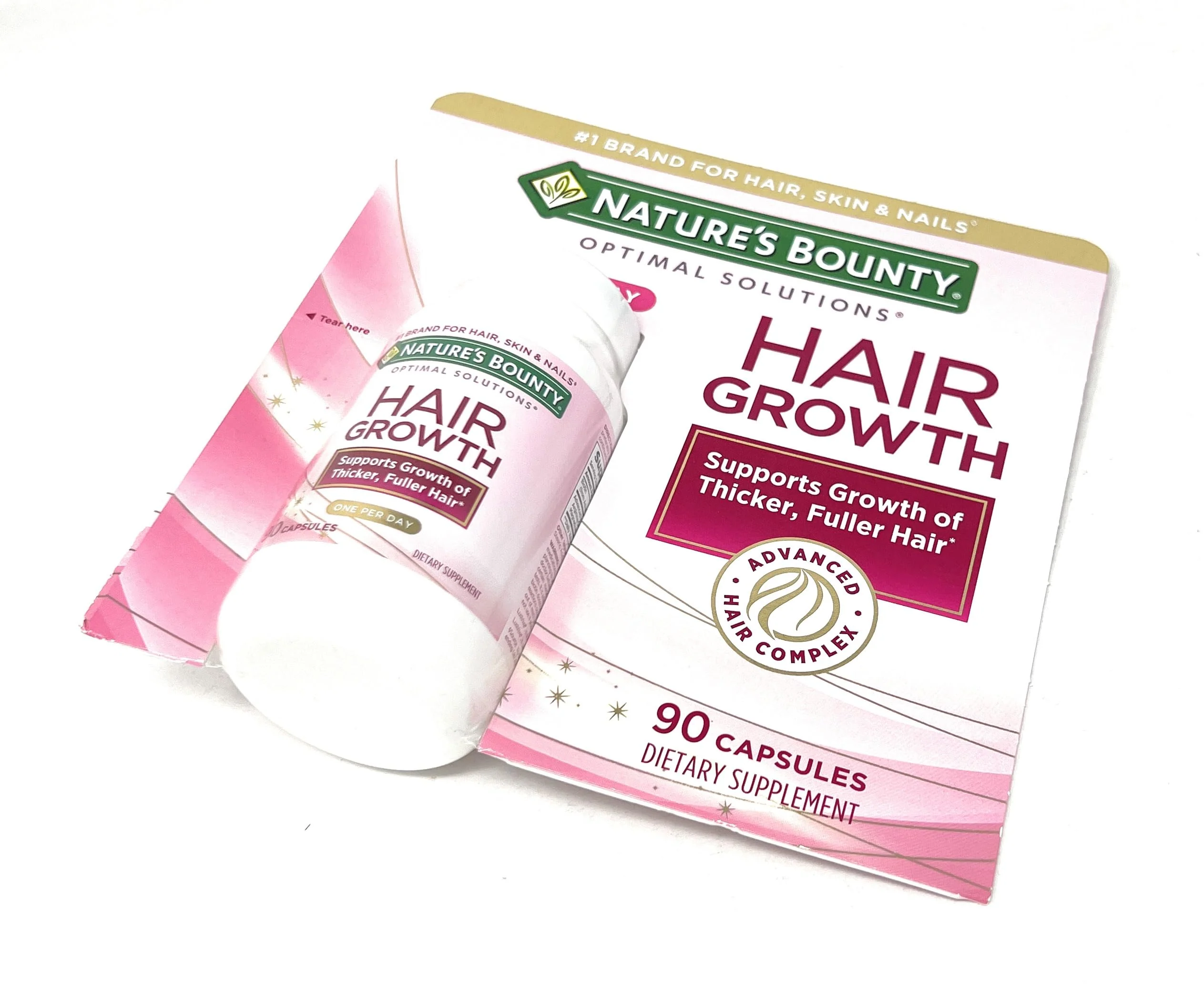 Nature's Bounty Hair Growth Supplement, 1 Per Day, Clinically Shown to Support Thicker, Fuller Hair, with Biotin, Silicon & Arginine, 90 Capsules - Image 6