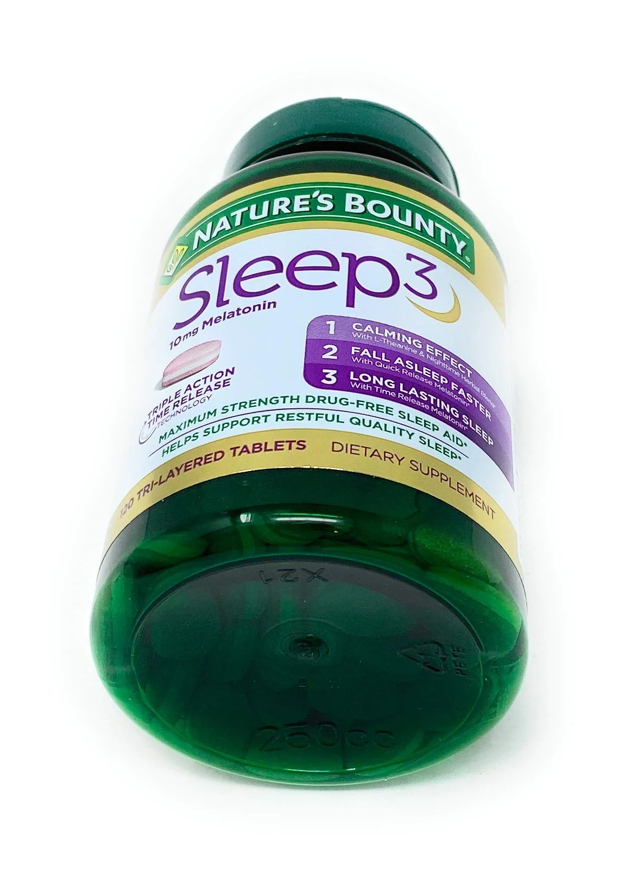 Nature's Bounty Sleep3 10mg. Melatonin, 120 Tablets - Image 4