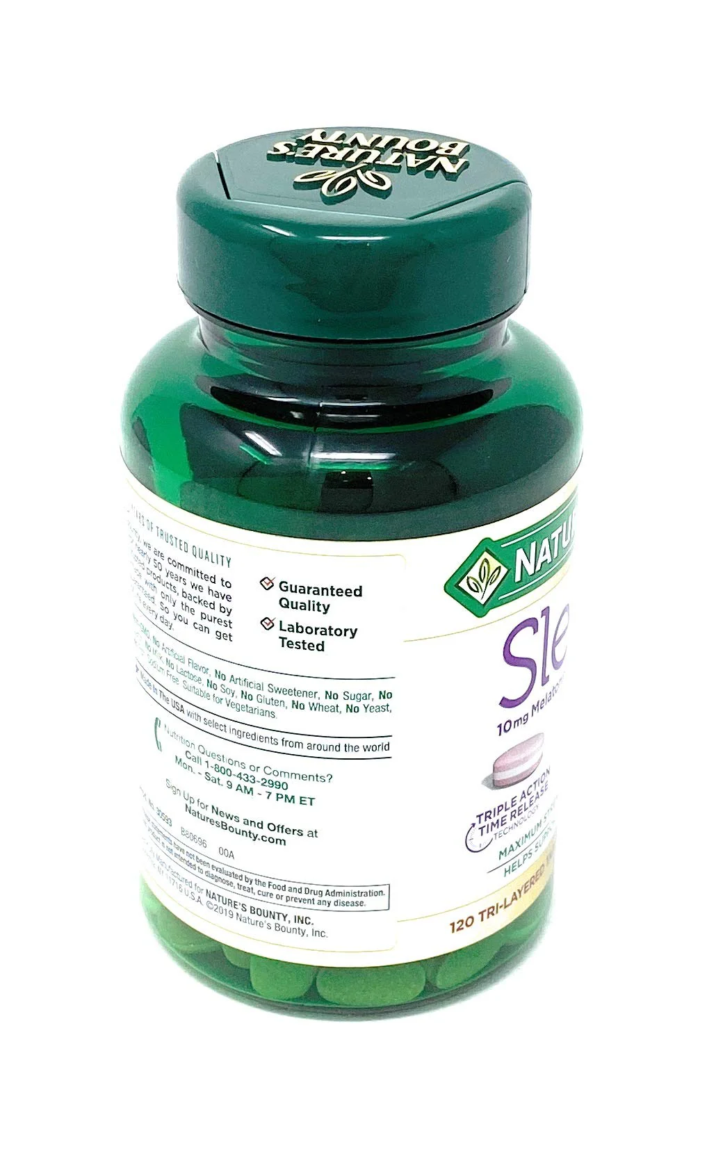 Nature's Bounty Sleep3 10mg. Melatonin, 120 Tablets - Image 5