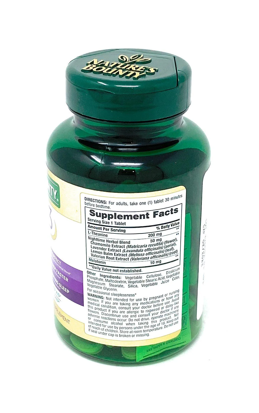Nature's Bounty Sleep3 10mg. Melatonin, 120 Tablets - Image 6