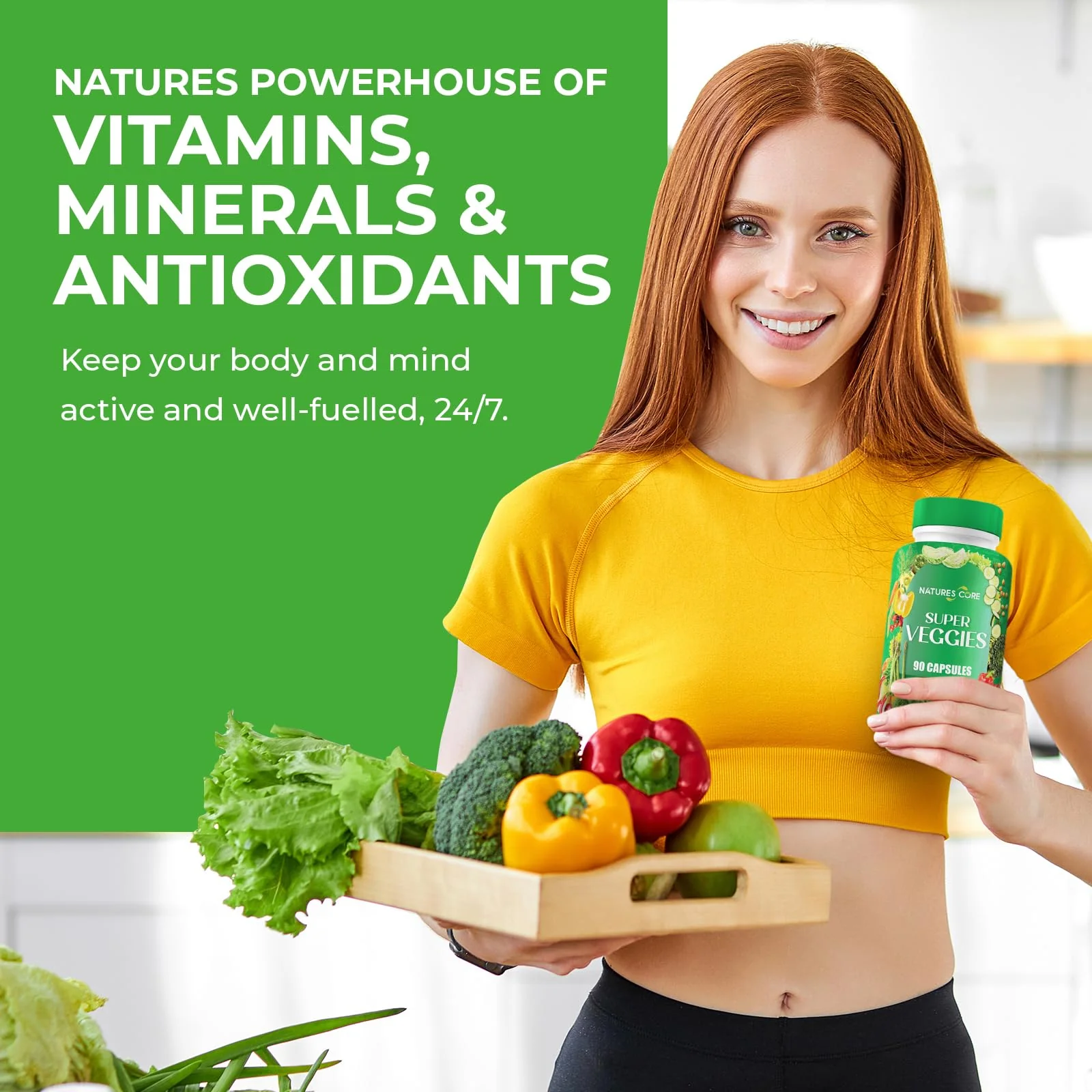 Nature's Core Fruit and Veggie Supplement - 360 Capsules - 100% Whole Super Fruit and Vegetable Vitamin, Made in USA, Soy Free, Vegan, Capsule Form - 90 Count (Pack of 4) - Image 9