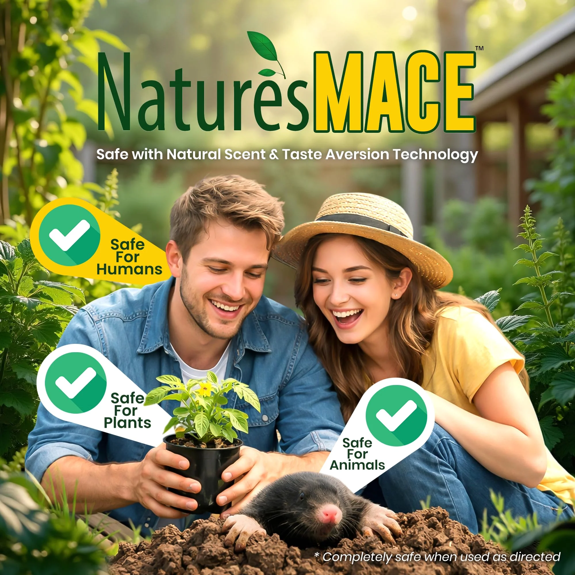 Nature's MACE Mole and Vole Mace, Mole Deterrent for Yard, 1 Gallon, 100% Pure Castor Oil, Lawns, Mole Repellent, Stop Tunneling, Mole Remover Treatment, Castor Oil Repellent, People, Pet, Plant Safe - Image 3