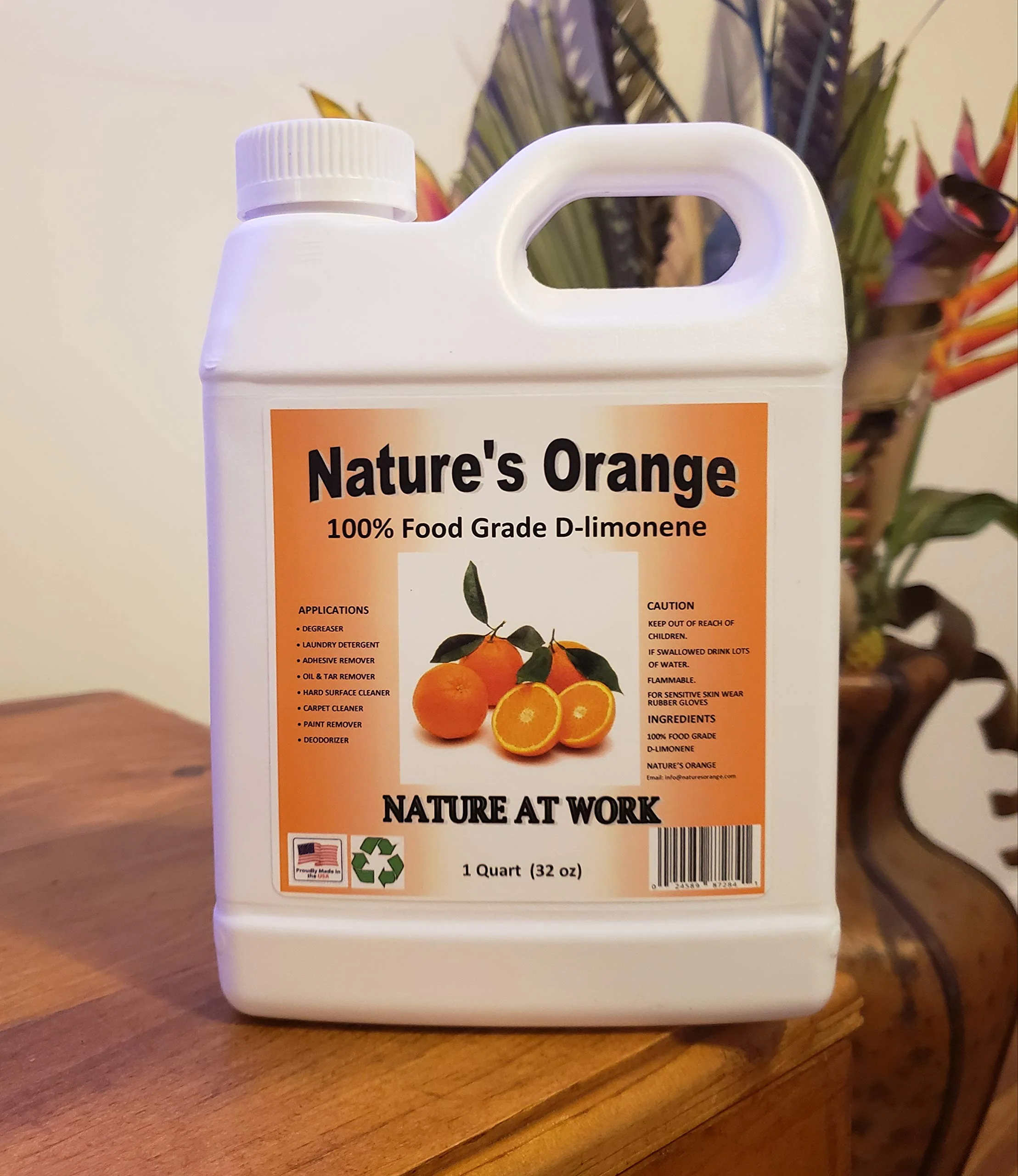 Nature's Orange 100% Pure Food Grade D-Limonene (Orange Oil Limonene Extract. Citrus Cleaner, Degreaser, and Deodorizer) 32 Fl. oz - Image 4