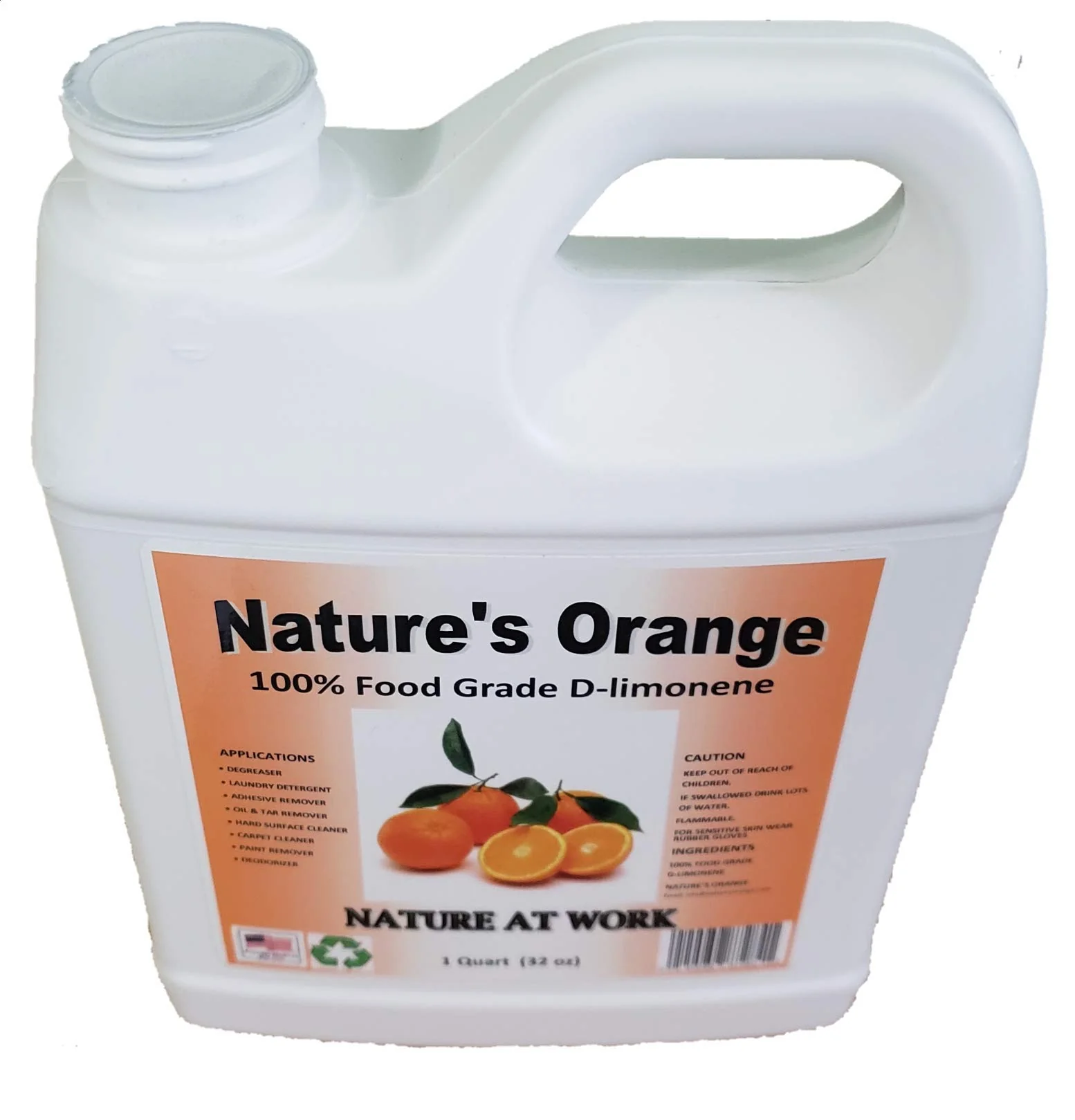 Nature's Orange 100% Pure Food Grade D-Limonene (Orange Oil Limonene Extract. Citrus Cleaner, Degreaser, and Deodorizer) 32 Fl. oz - Image 5
