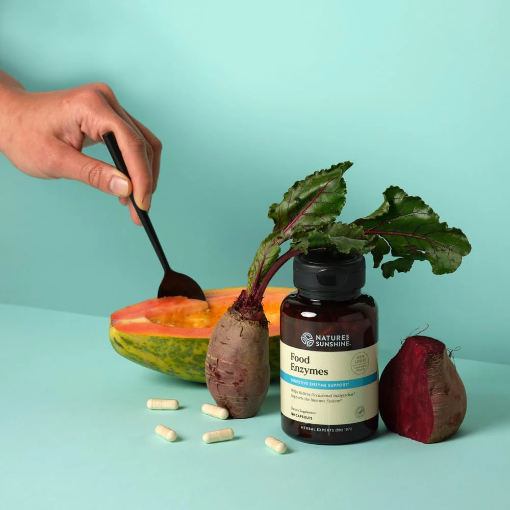 Nature's Sunshine Food Enzymes - Digestive Support with Prebiotics and Probiotics for Gut Health - Digestive Enzyme Supplement for Digestive Health and Relief from Occasional Indigestion - Image 6