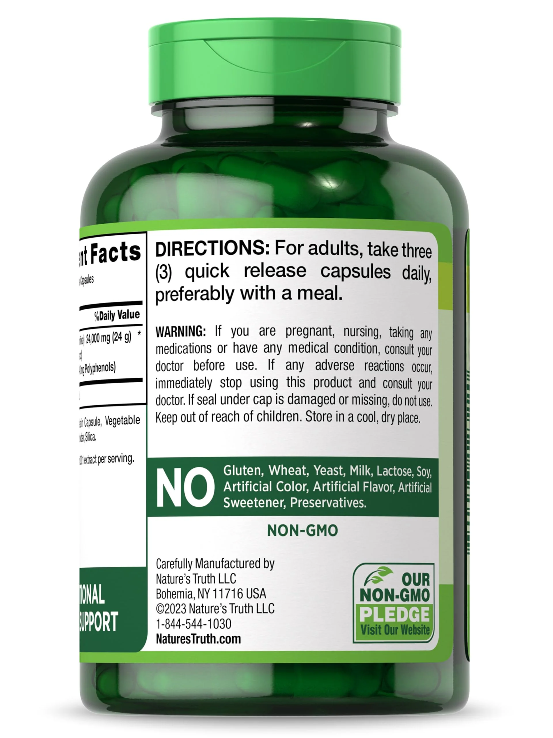 Nature's Truth Grape Seed Extract | 180 Capsules | Standardized Supplement | Non-GMO & Gluten Free Formula