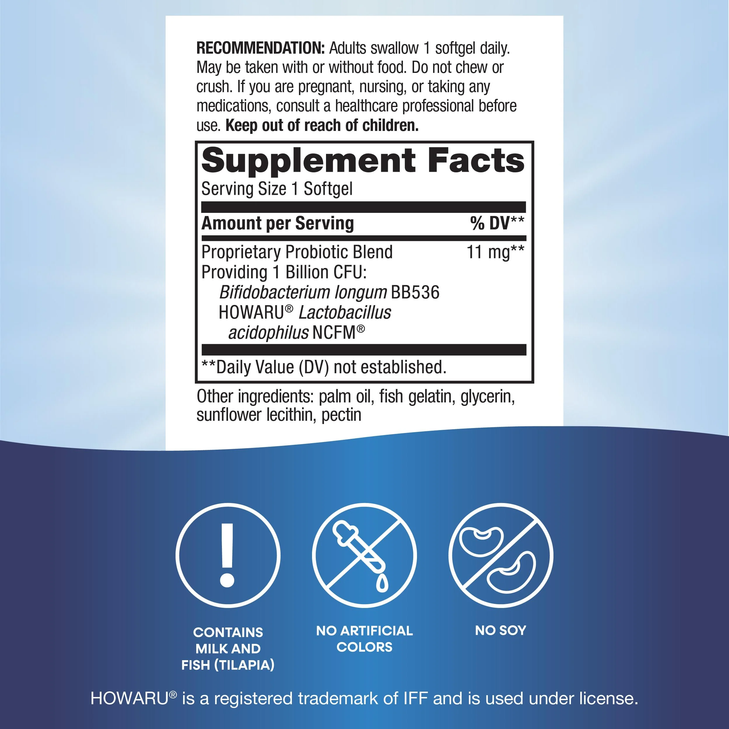 Nature's Way Acidophilus Probiotic Pearls,Supports Digestive Balance & Gut Health,Reduce Occasional Constipation and Bloating*,1 Billion Cultures,30 Softgels,(Pack of 2) - Image 3