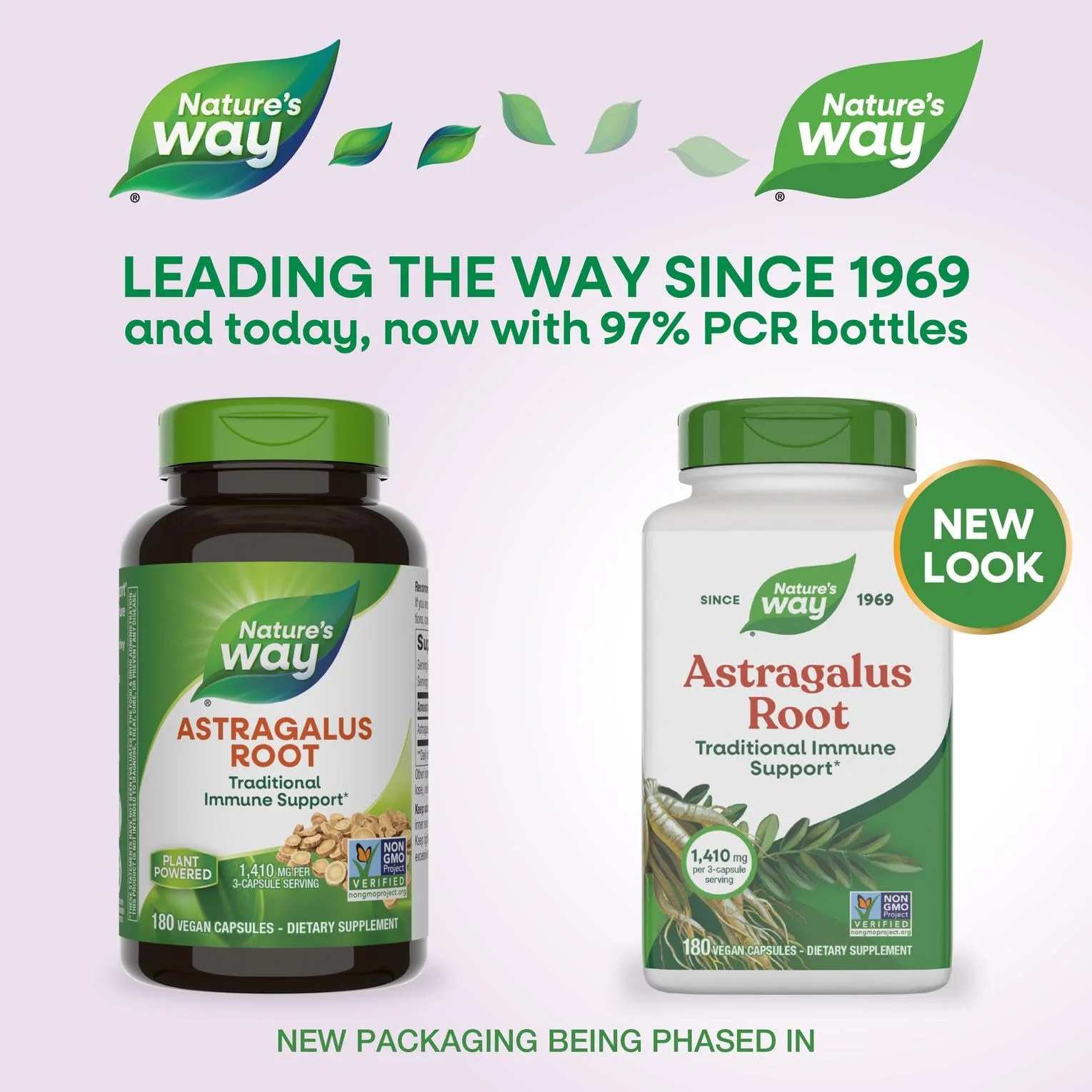 Nature's Way Astragalus Root, Traditional Immune Support*, 1,410 mg per 3-Capsule Serving, Non-GMO Project Verified, Vegan 180 Capsules (Packaging May Vary) - Image 5