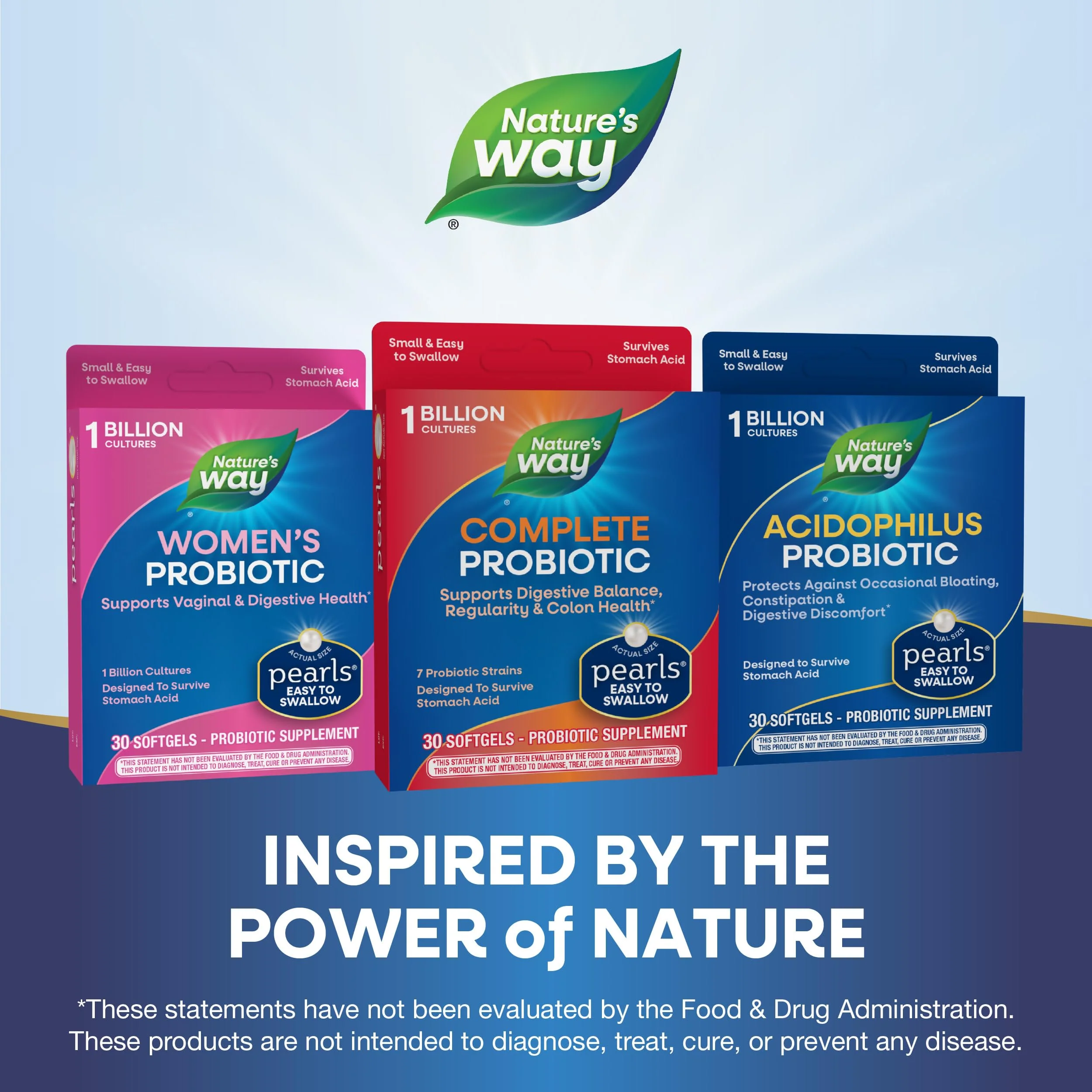 Nature's Way Complete Probiotic Pearls,Supports Digestive Balance*,1 Billion Live Cultures,Supplement for Men and Women,No Refrigeration Required,30 softgels,(Pack of 2) - Image 7