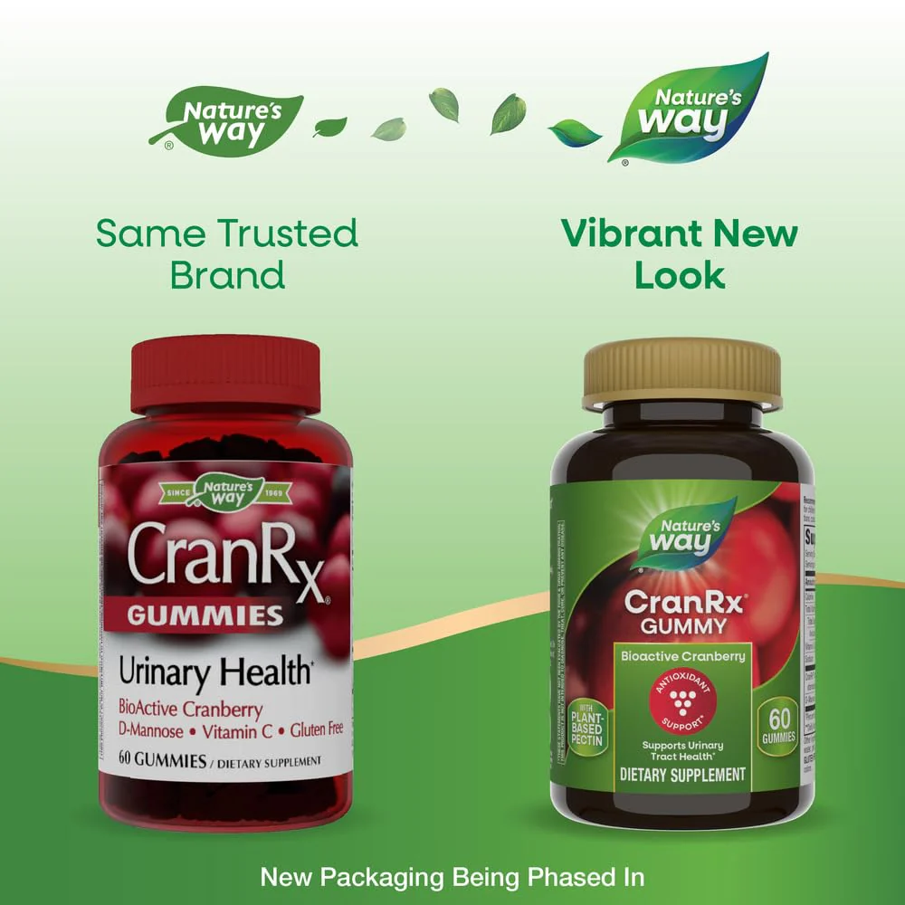 Nature's Way CranRx Gummy Urinary Health BioActive Cranberry + D-Manonse + Vitamin C, 60 Gummies - Image 7