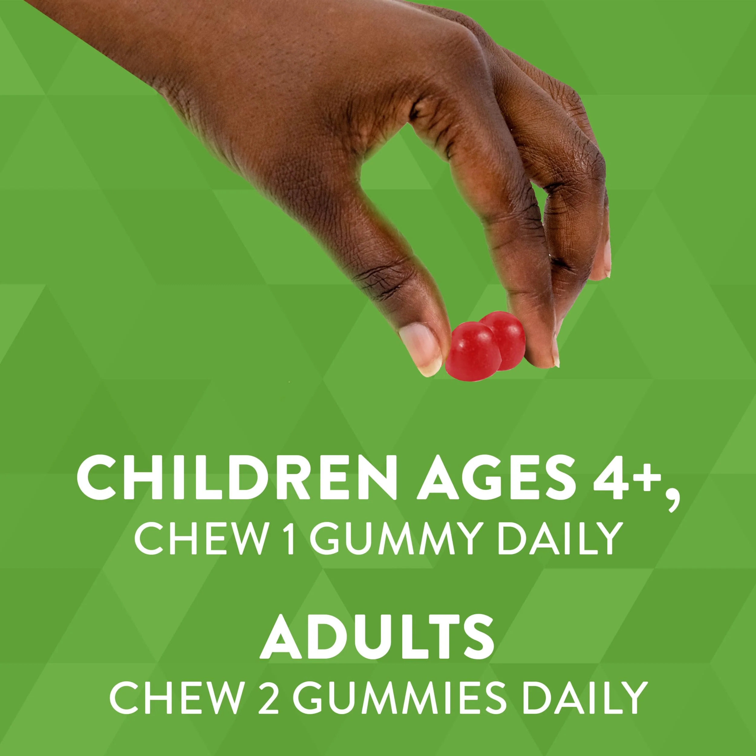 Nature's Way Vitamin D3 Gummies, Supports Immune and Bone Health*, 2000 IU (50 mcg) per 2-Gummy Serving, Vitamin D3 2000IU per 2 Gummies, Mixed Fruit Flavored, 120 Count (Set of 2) - Image 3